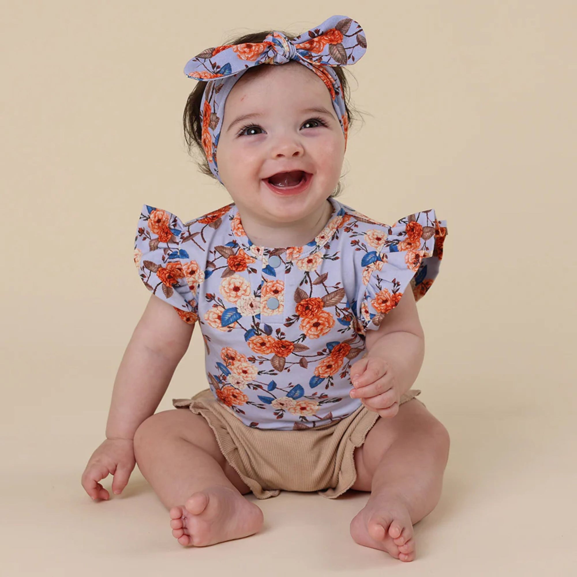 Short Sleeve Bodysuit With Frill