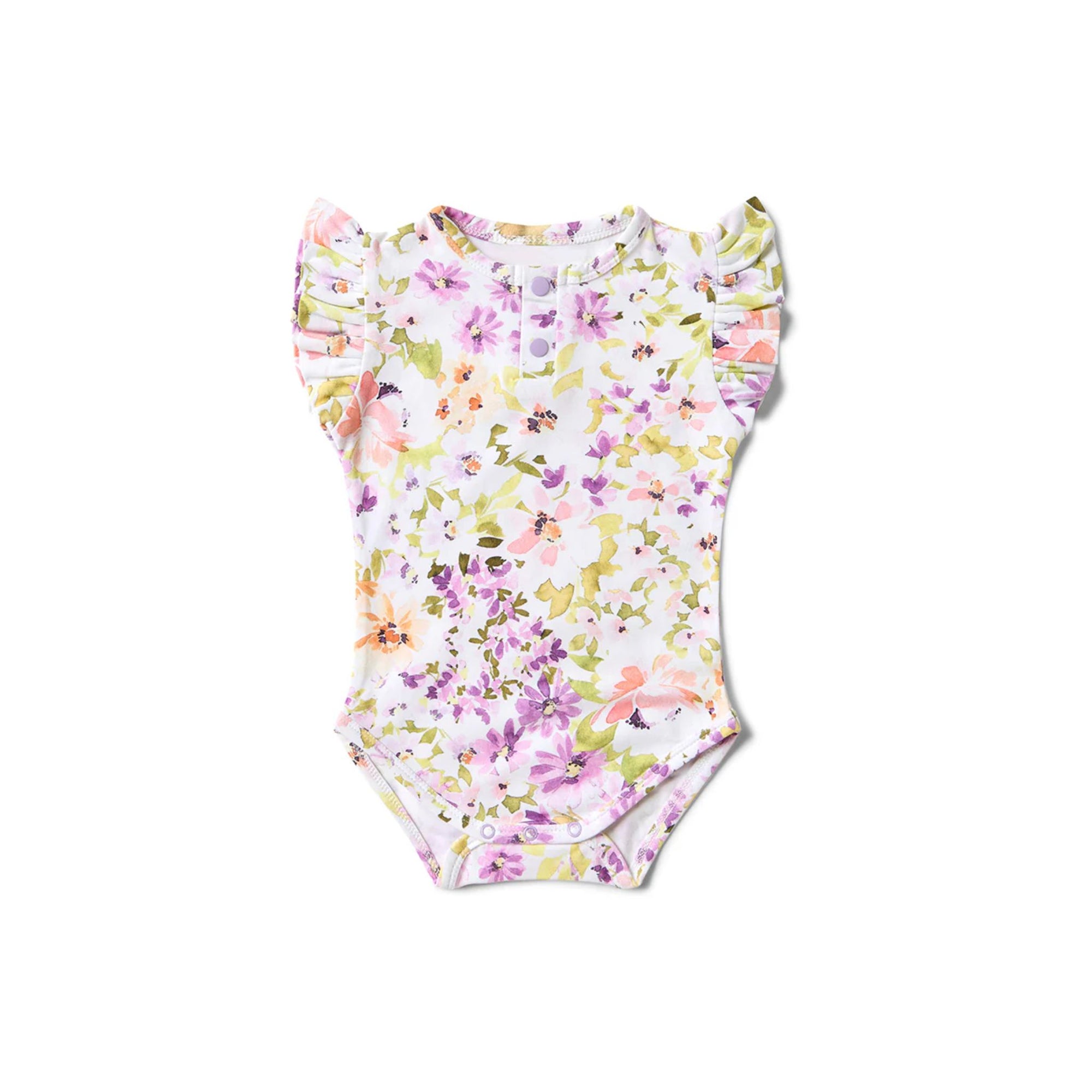 Short Sleeve Bodysuit With Frill