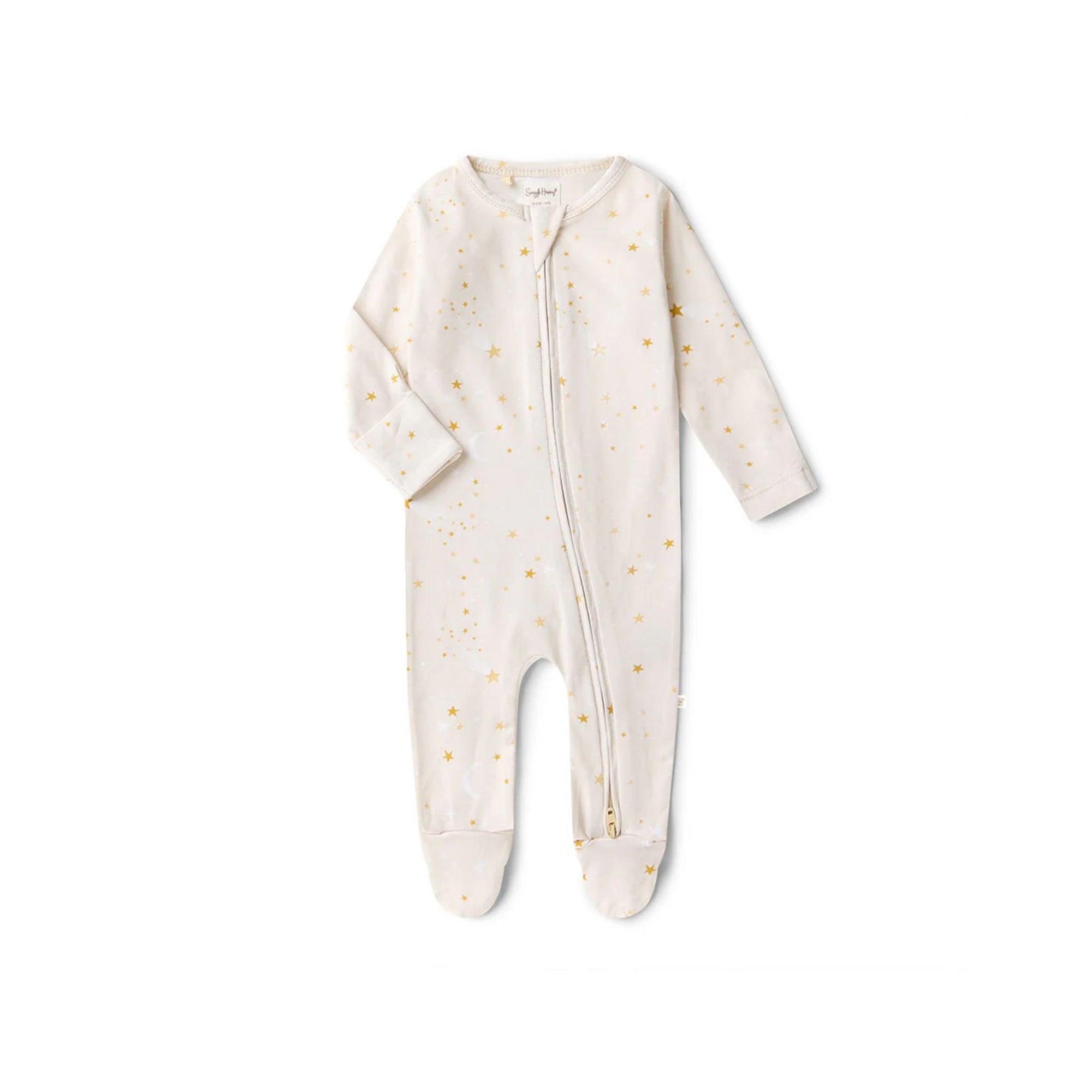 Organic Snuggle Sleepsuit Zip Footie