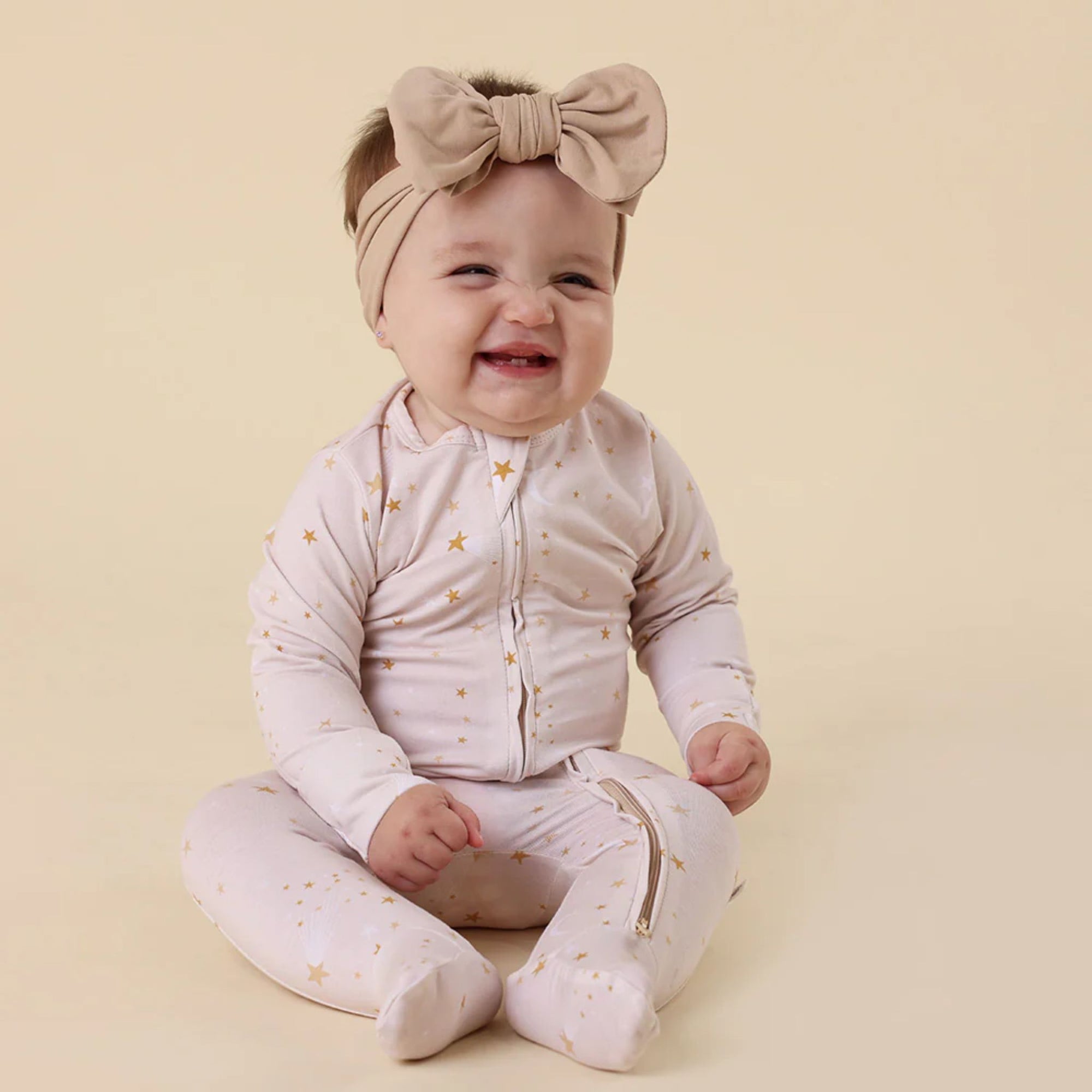 Organic Snuggle Sleepsuit Zip Footie