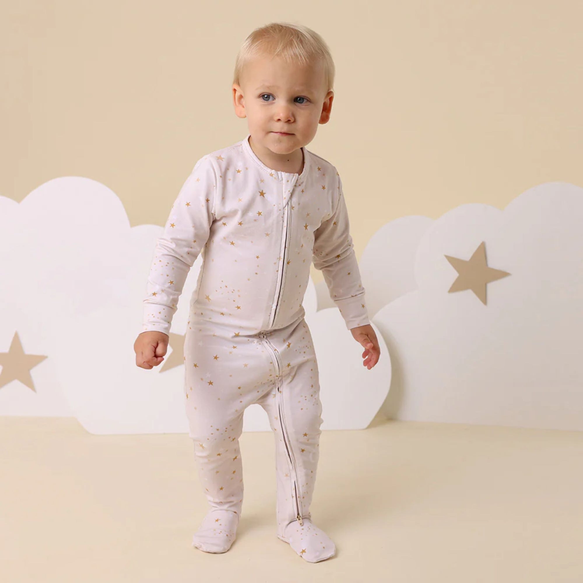 Organic Snuggle Sleepsuit Zip Footie