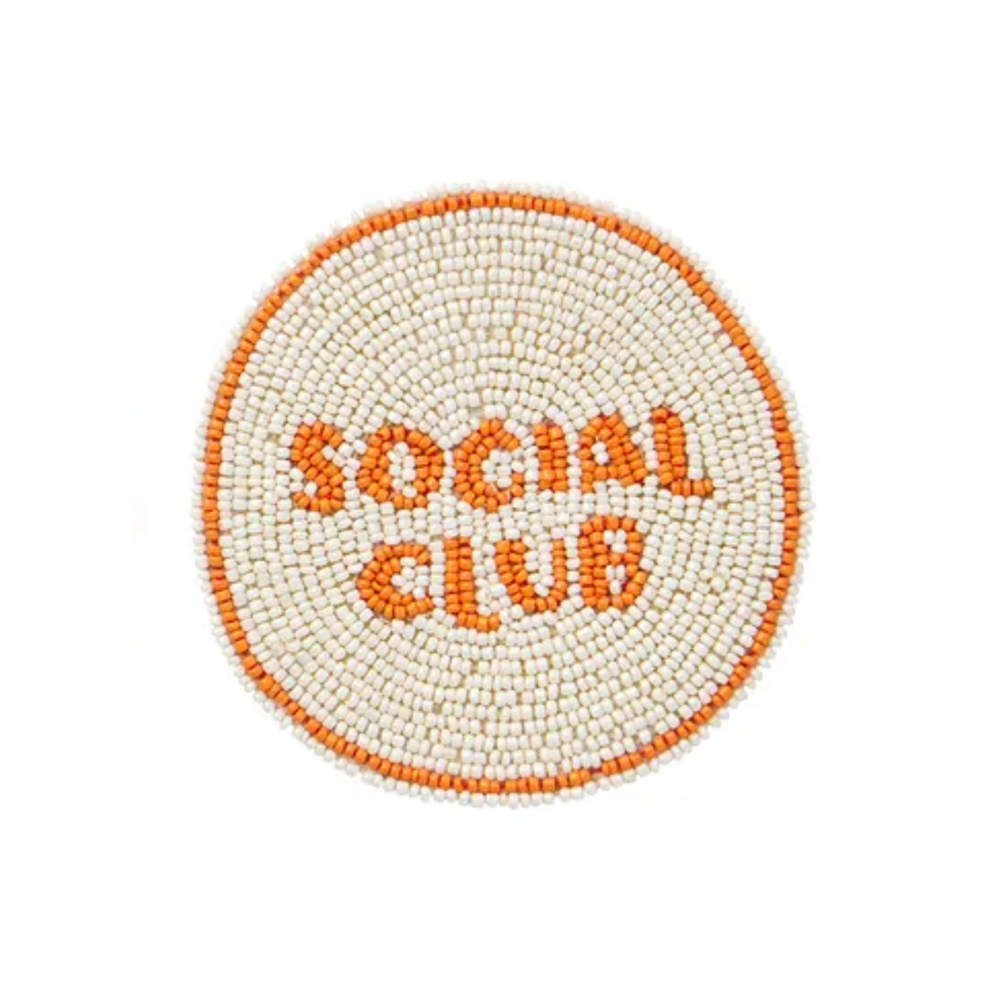 Social Club Beaded Coaster