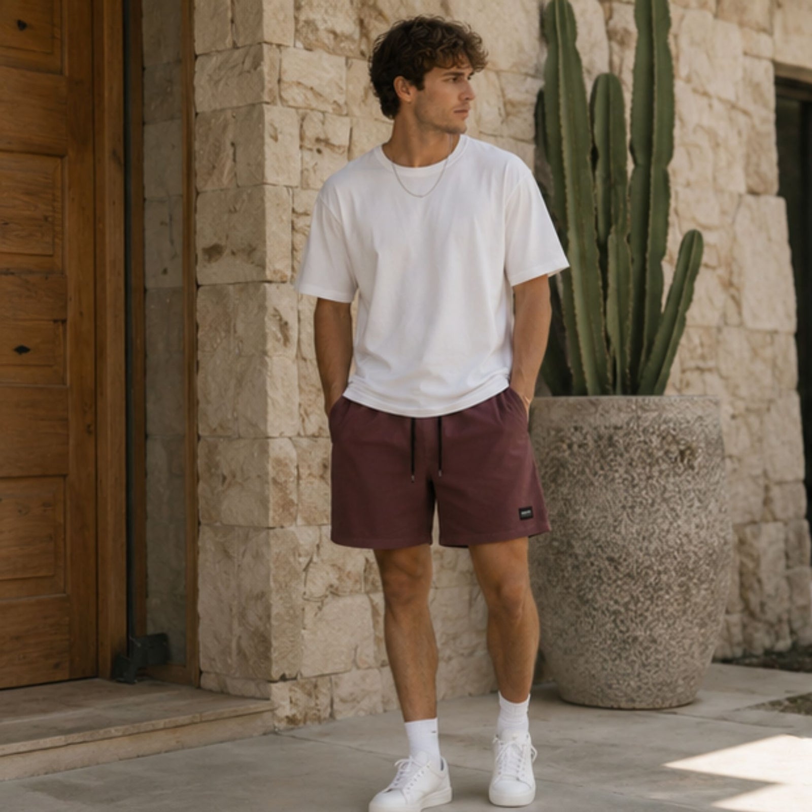 Swim Volley Short Burgundy