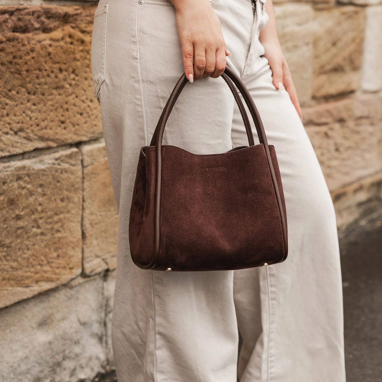 Steffie Suedette Mini Tote Bag