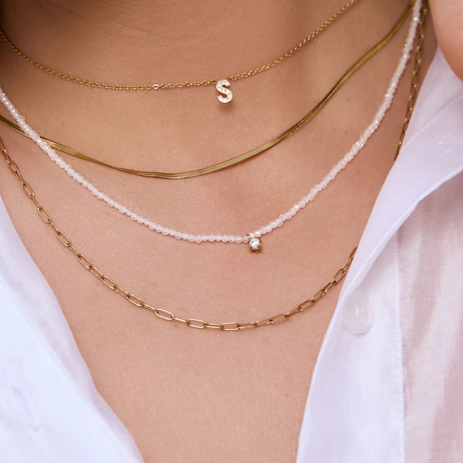 Taylor Necklace - White