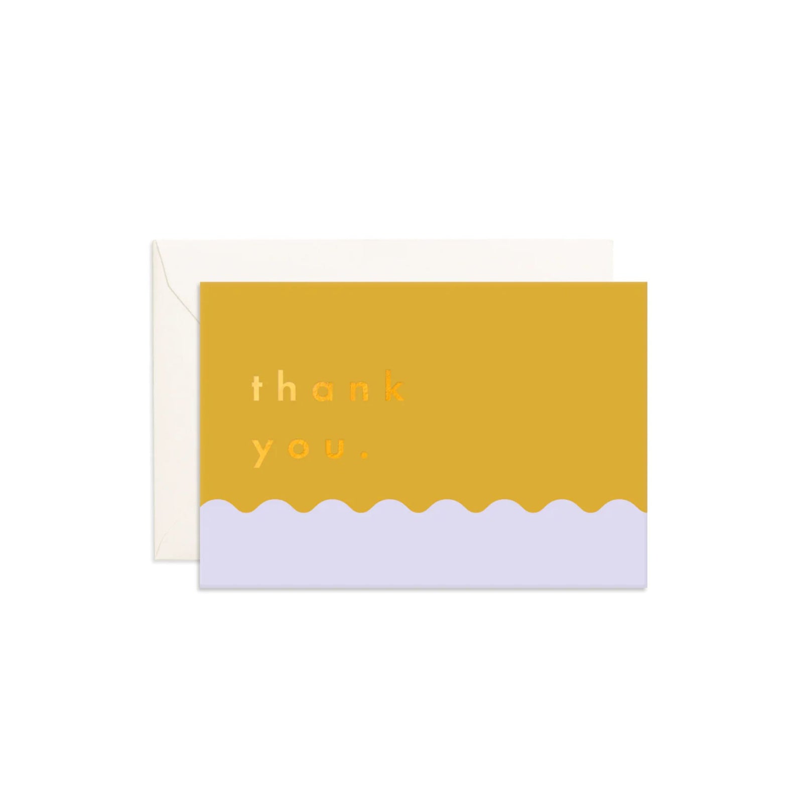 Greeting Card Thank You Ripple Mini