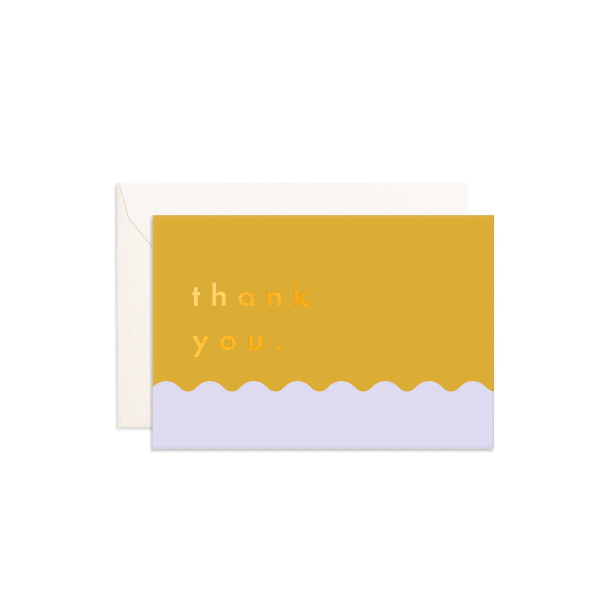 Greeting Card Thank You Ripple Mini