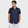 Hampton Linen Short-Sleeved Shirt