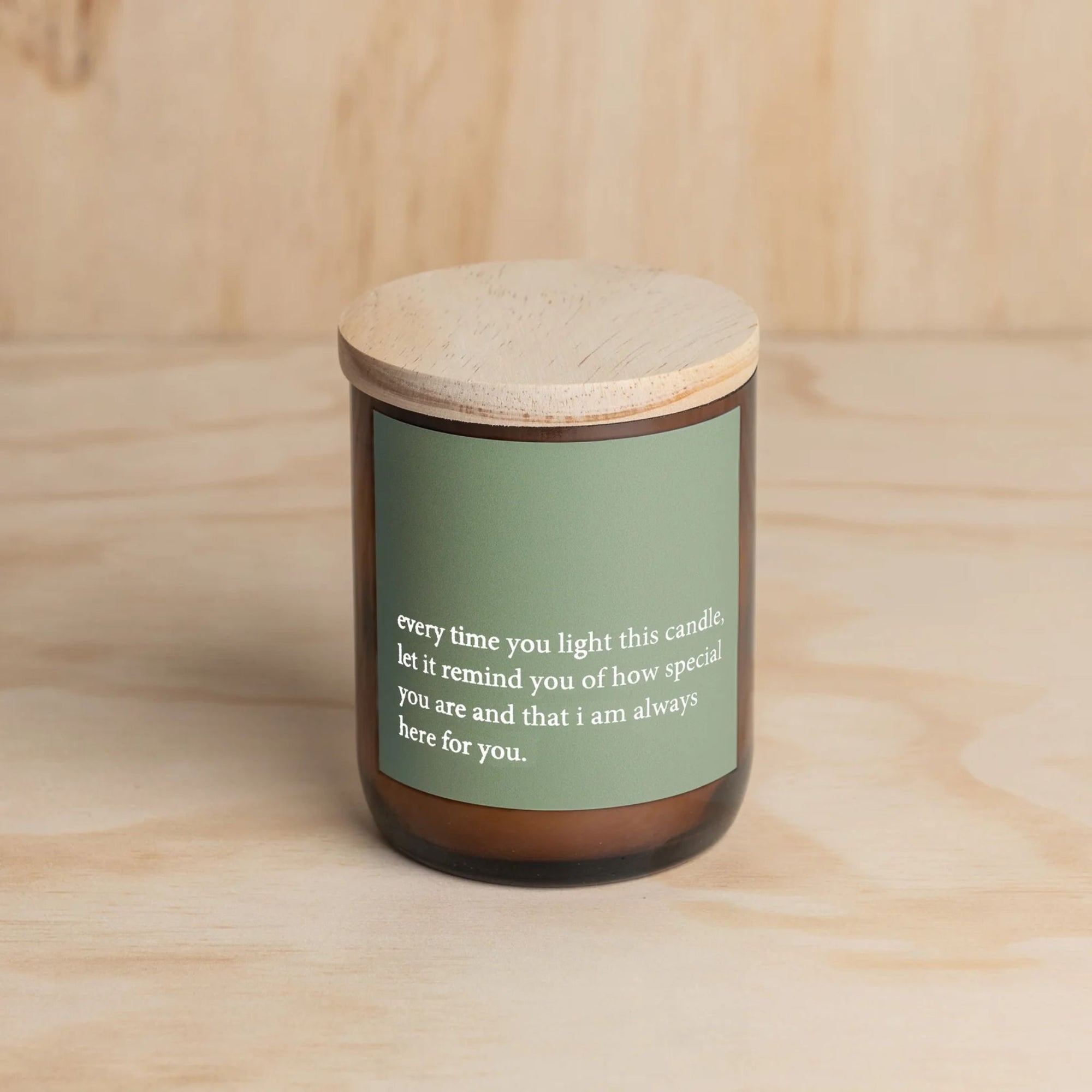 Heartfelt Quote Candle - Always Here For You