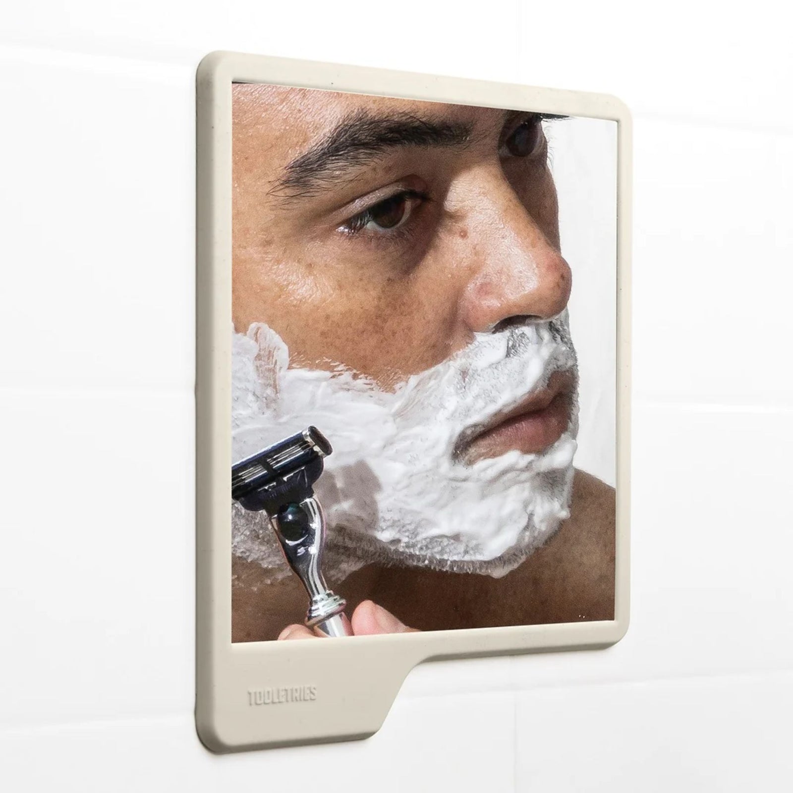 The Oliver Shower Mirror Sand