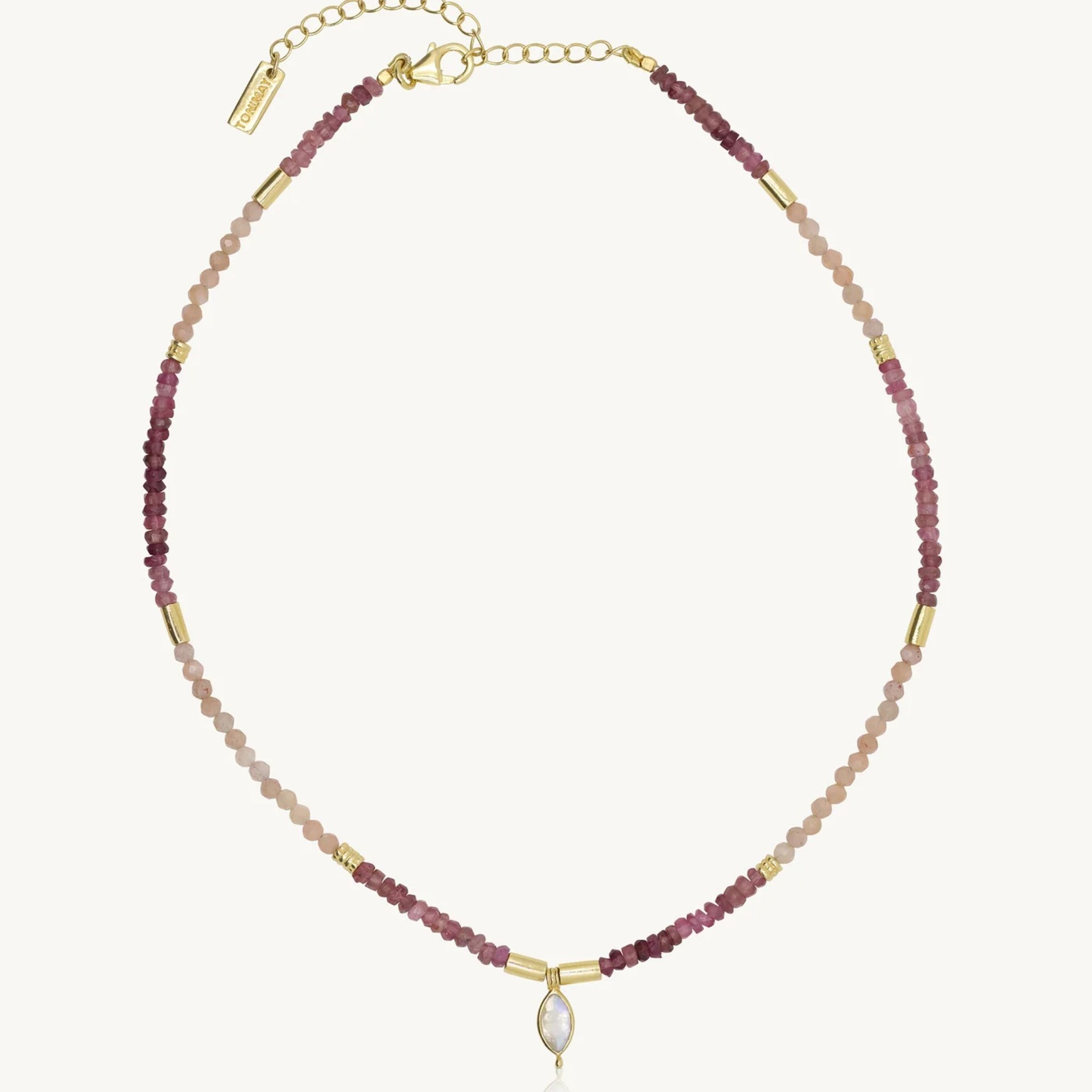 Theia Gold Beaded Necklace