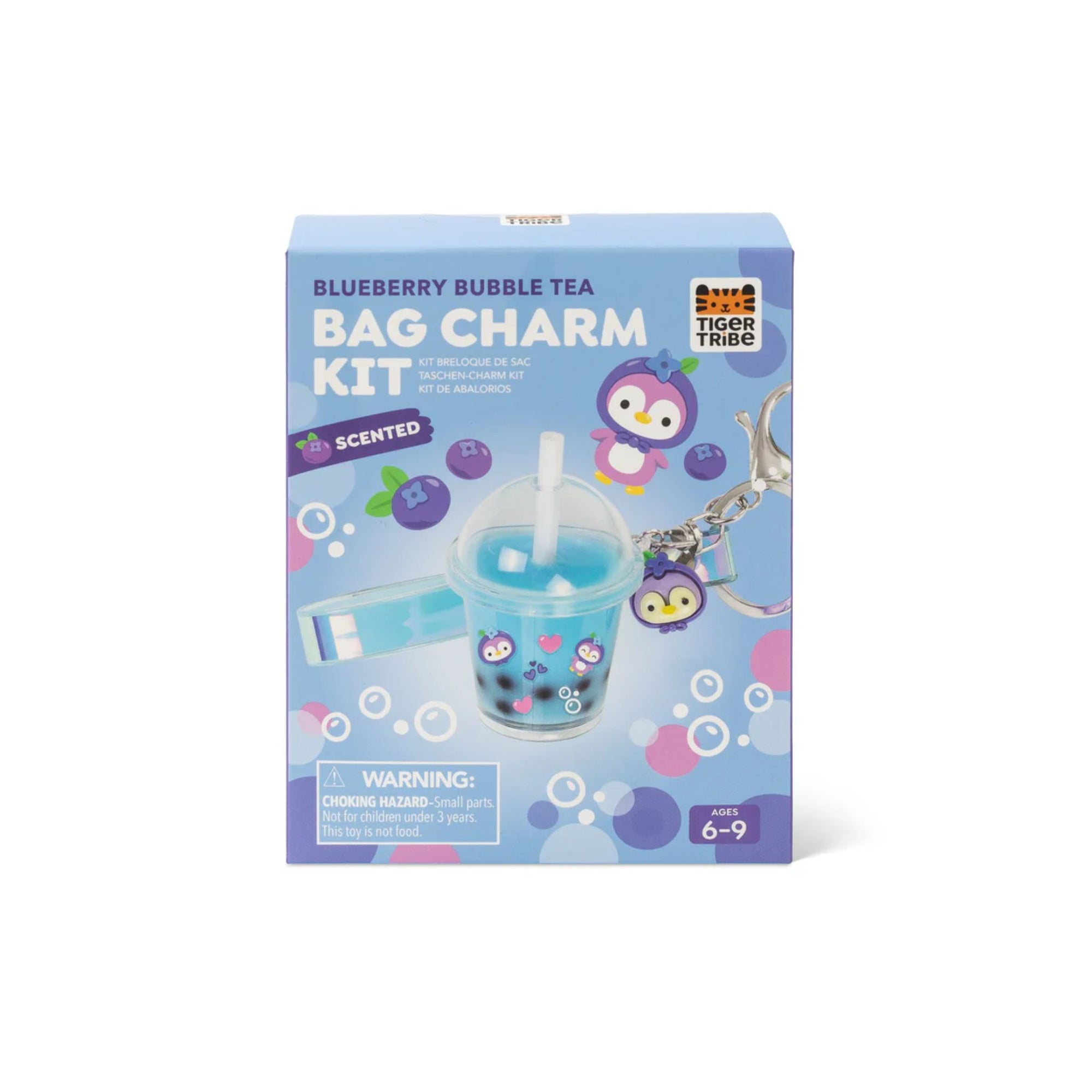 Bag Charm Kit - Blueberry Bubble Tea