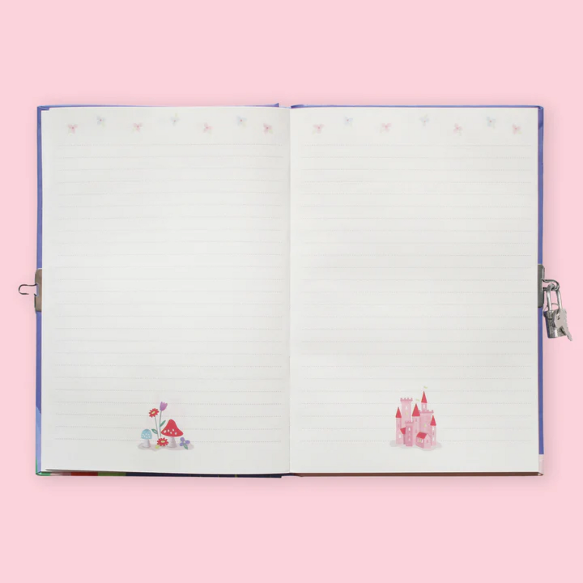 Lockable Diary Unicorn Rainbows