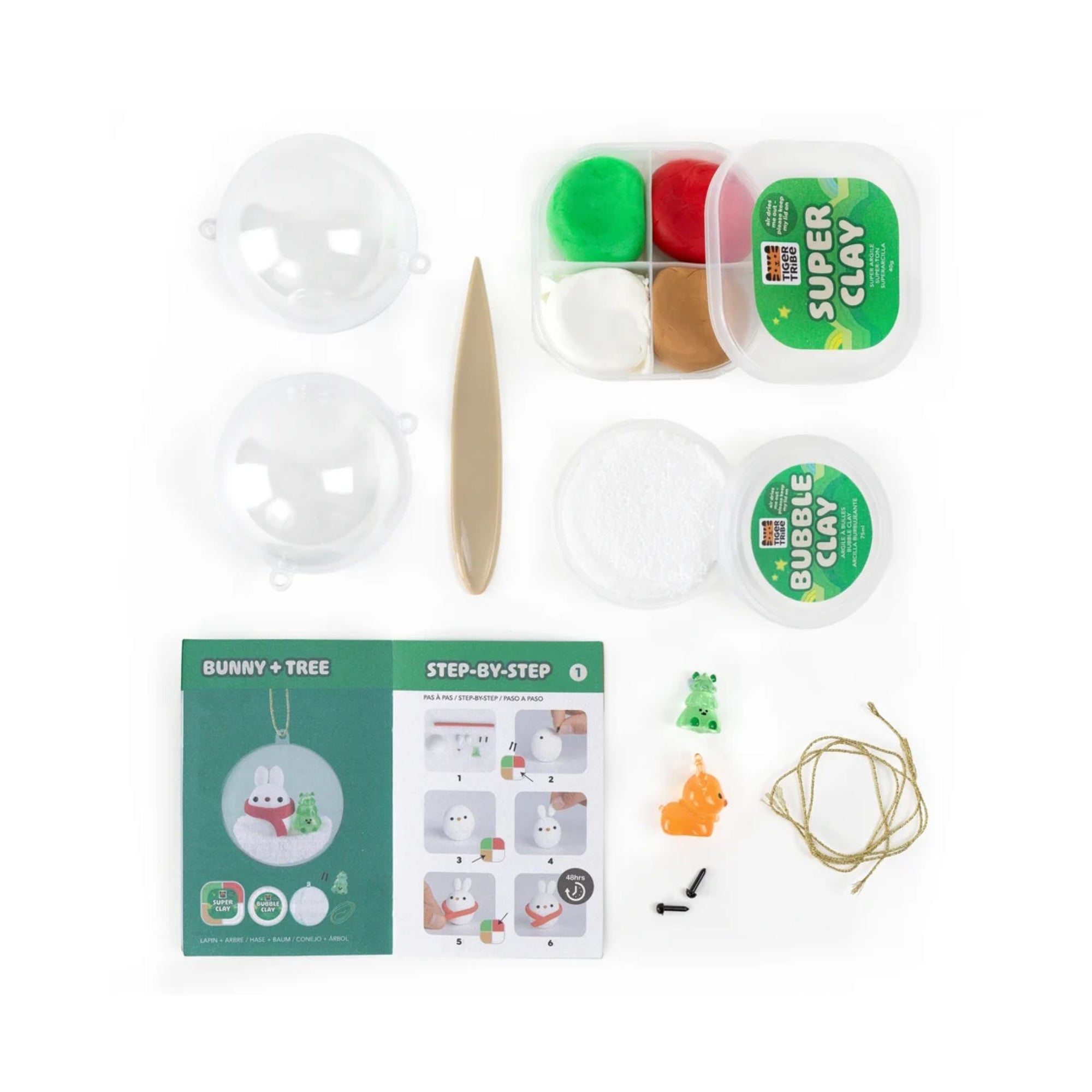 Clay Craft Ornament Kit - Bear &amp; Bunny