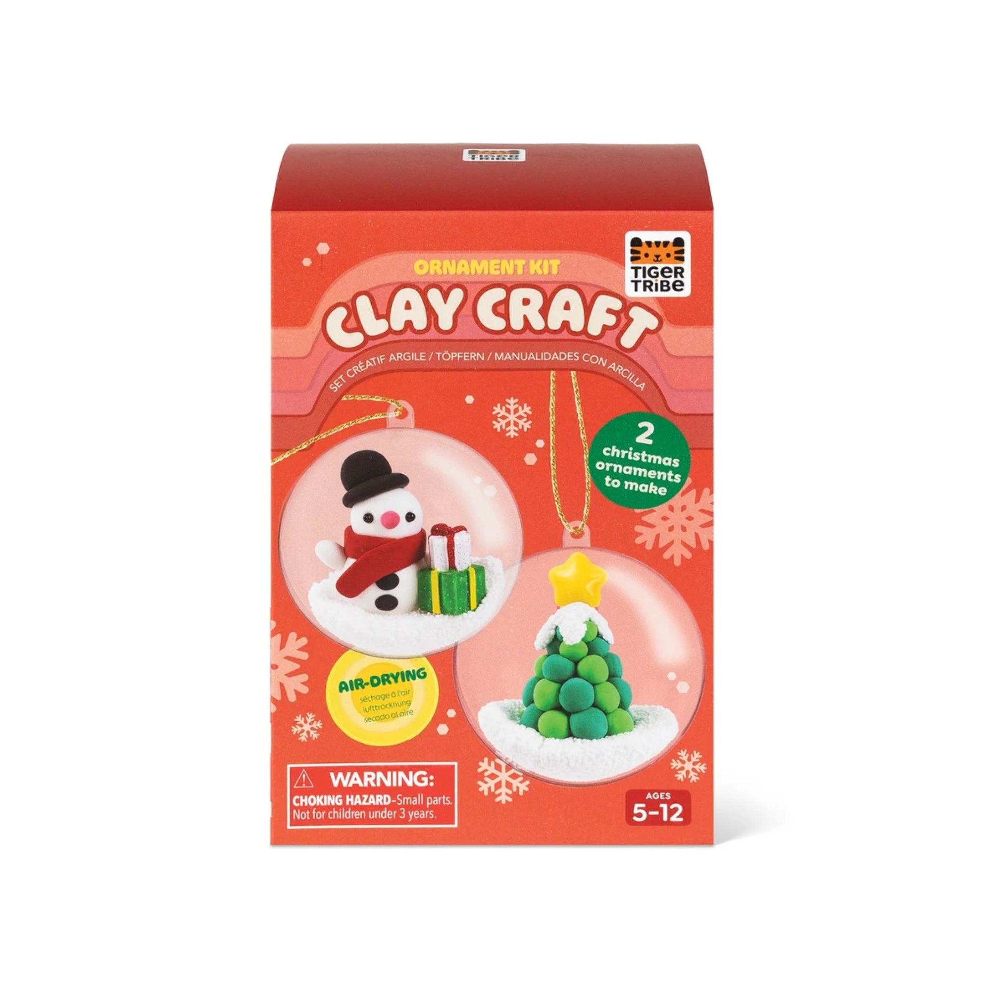 Clay Craft Ornament Kit - Snowman &amp; Tree