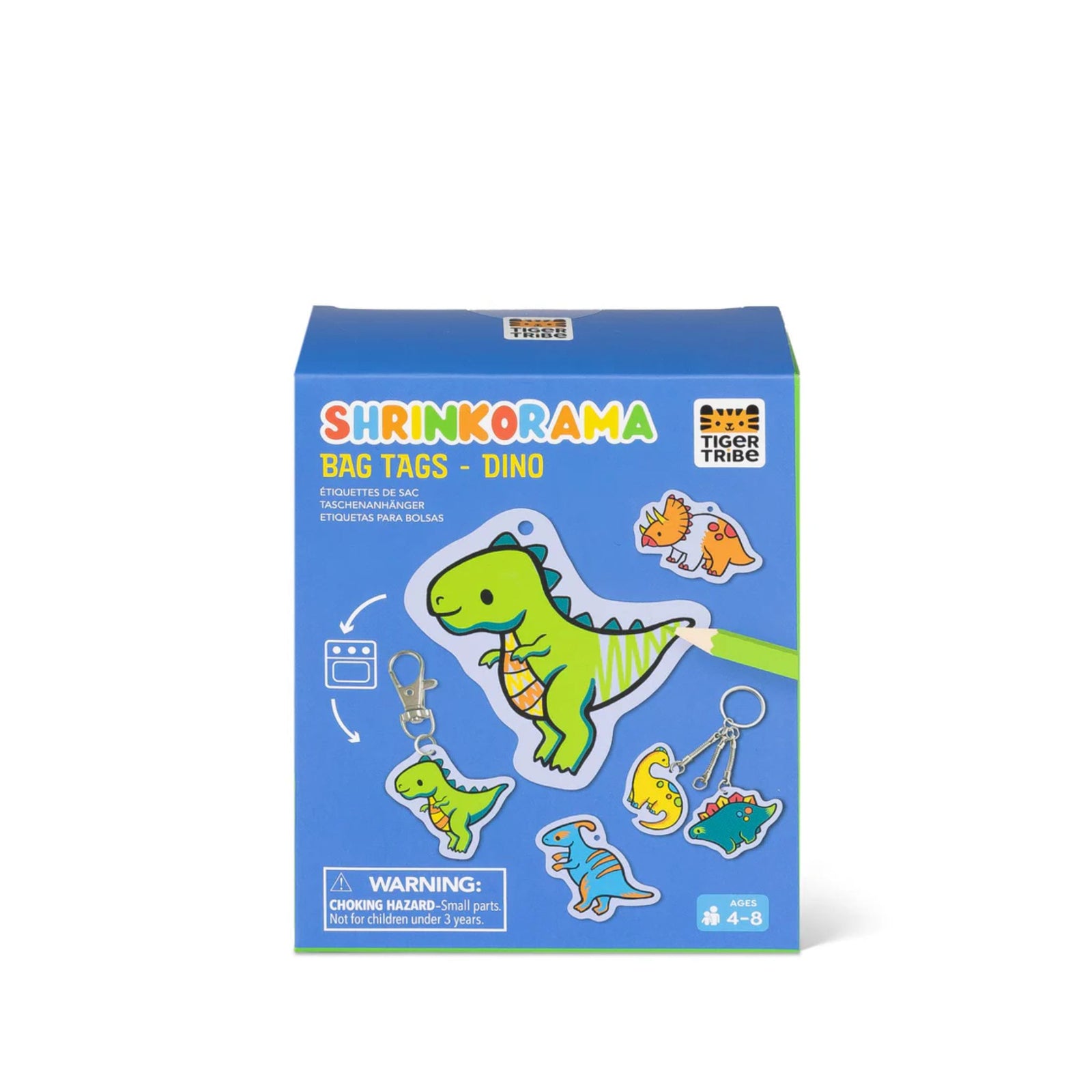 Shrinkorama Bag Tags - Dino