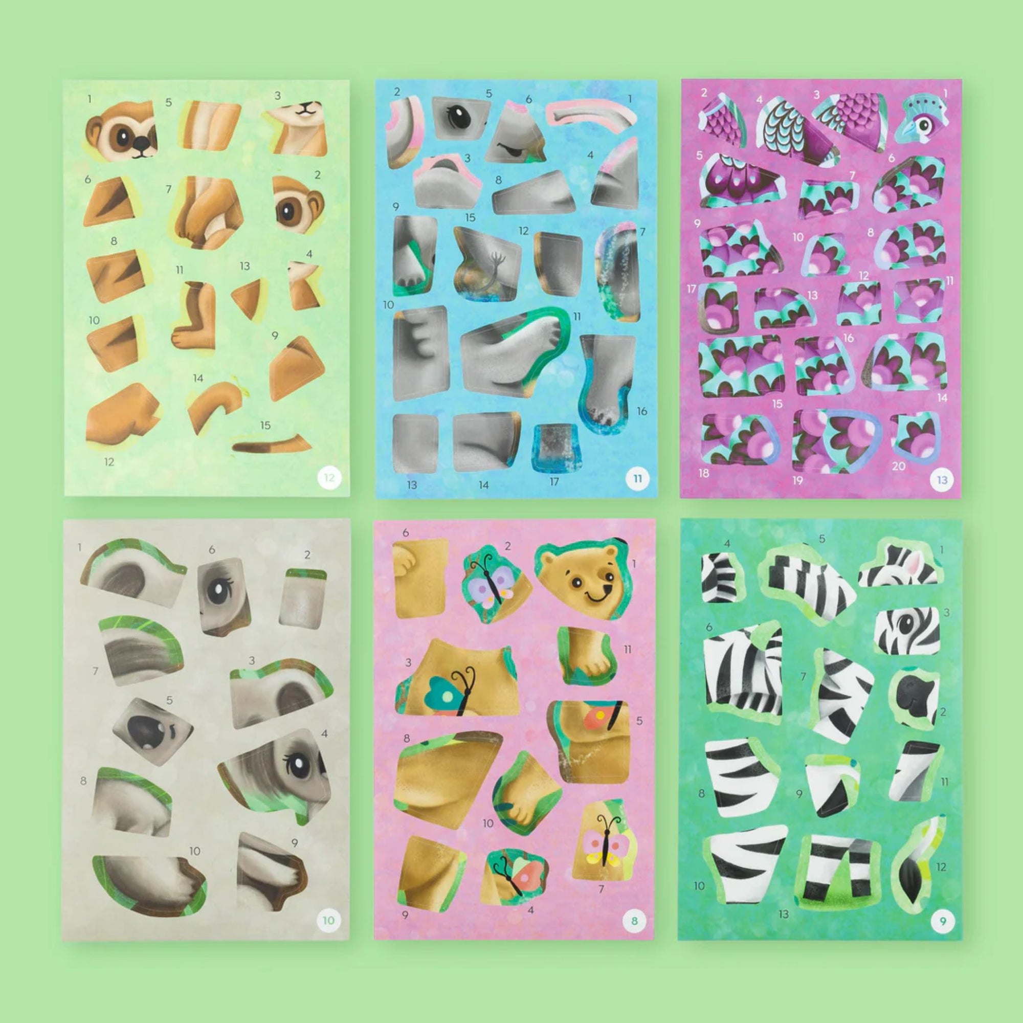 Sticker By Numbers Animals