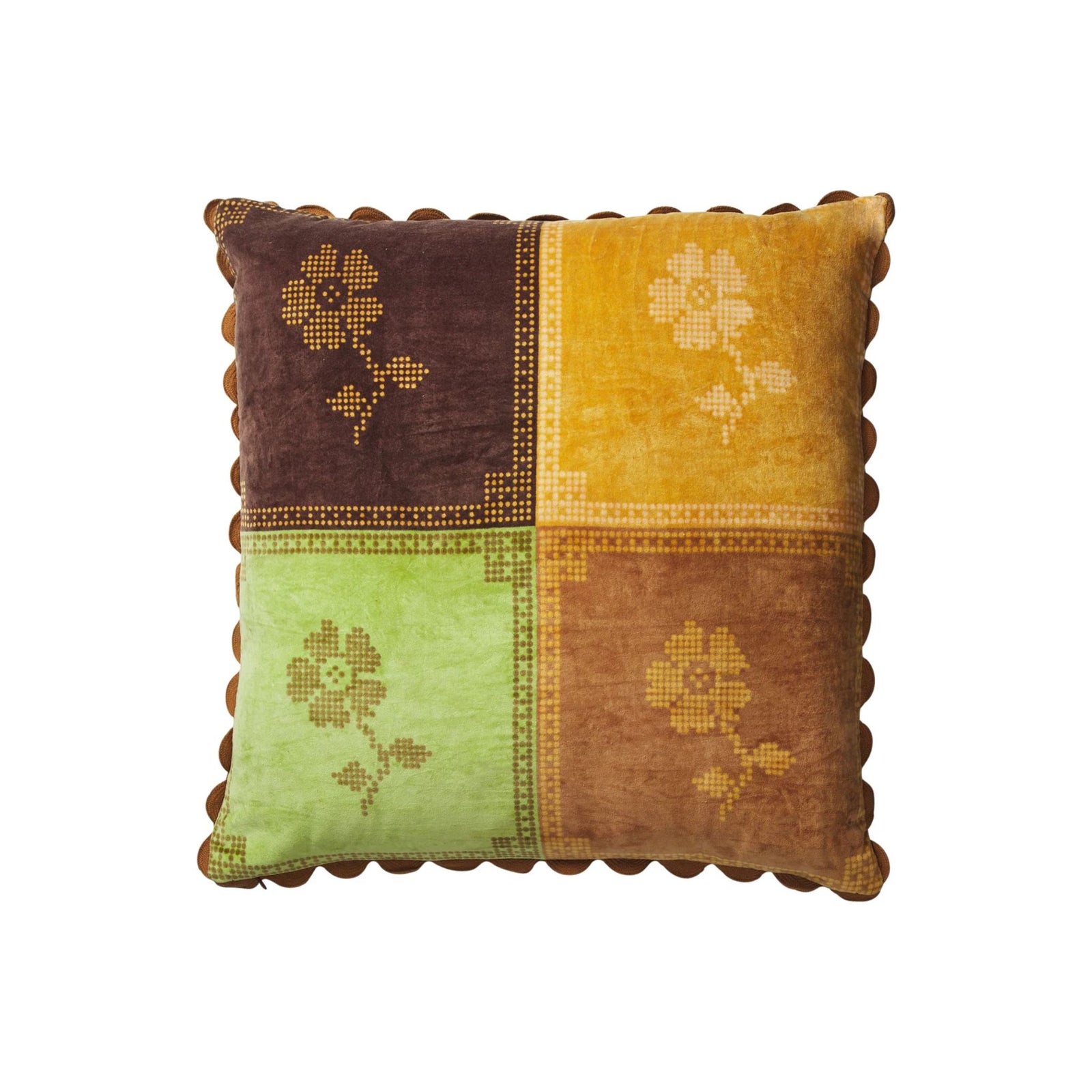 Bonny Reversible Velvet Cushion Tigers Eye