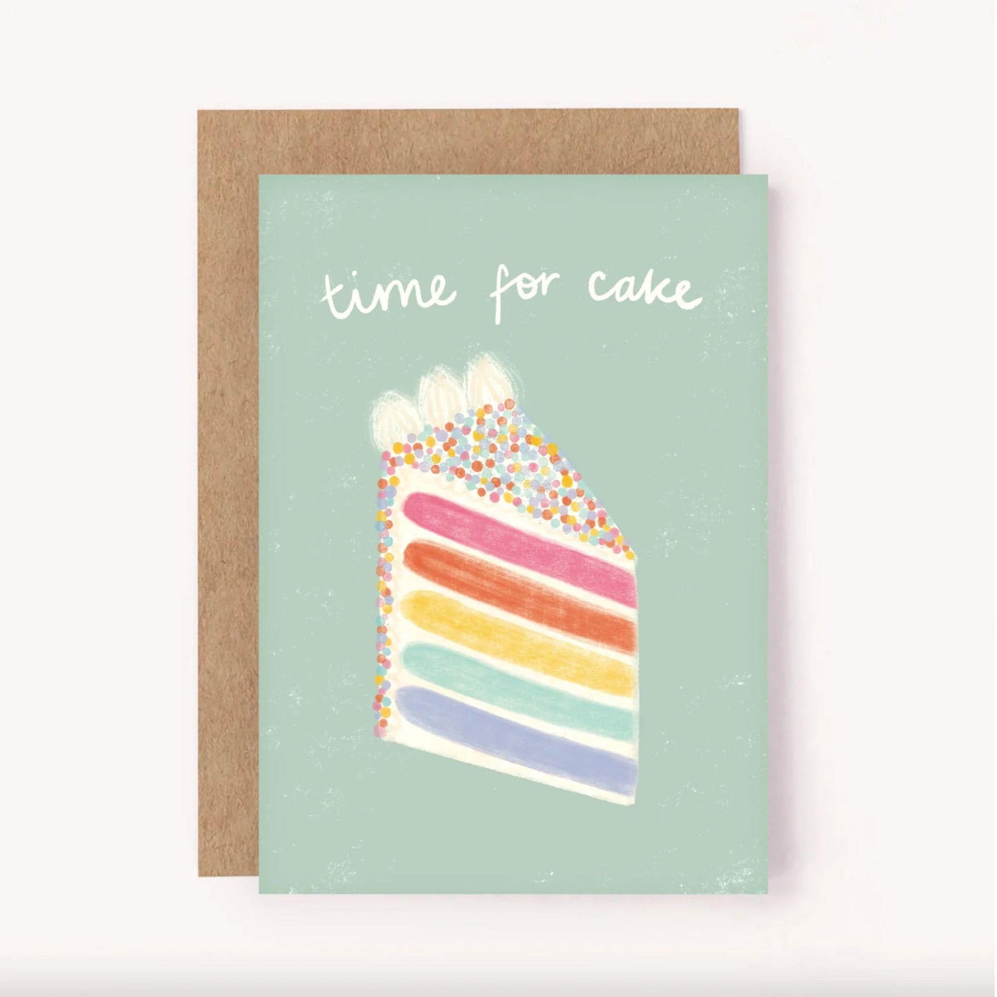 Greeting Card Time for Cake