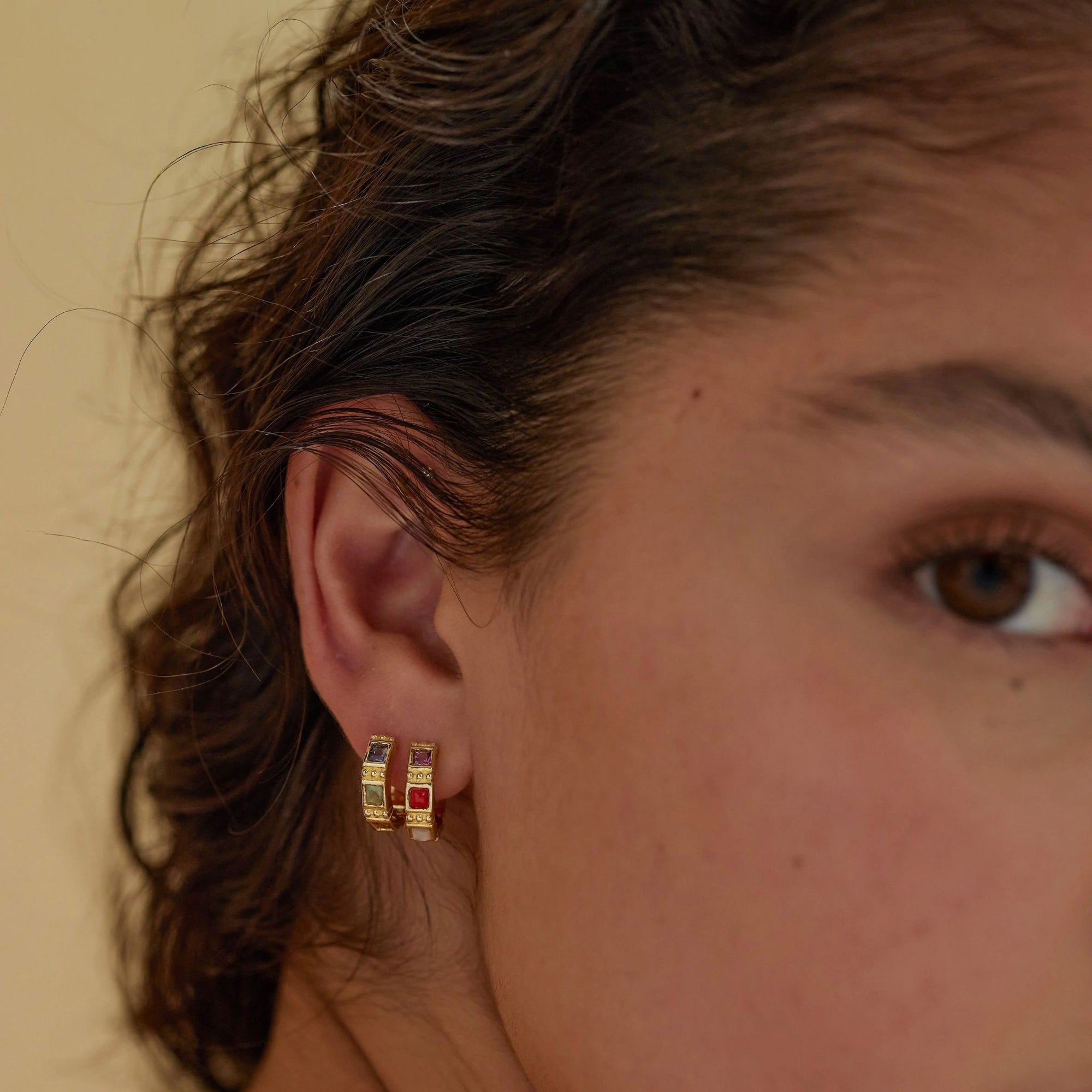 Aurora Gold Hoops