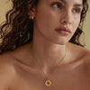 Cleo Mixed Stone Gold Necklace