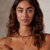 Flora Tourmaline Gold Tassel Necklace