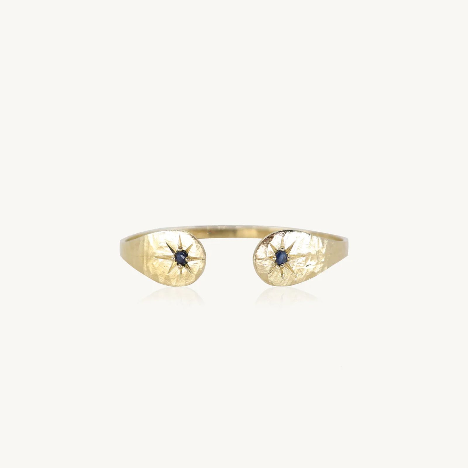 Sapphire Star Gold Cuff