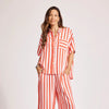 Treville Stripe Shirt Coral