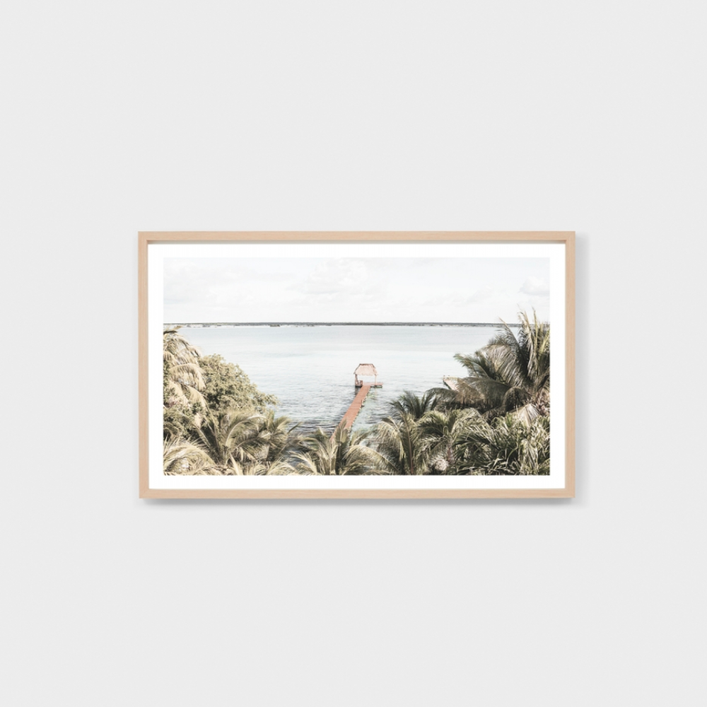Tropical Boardwalk Framed Print