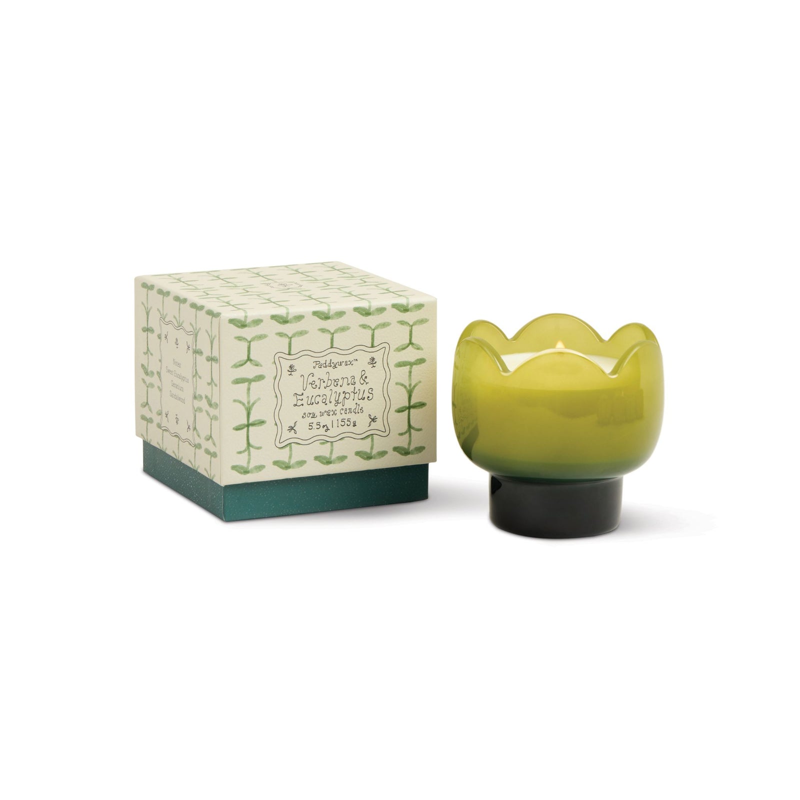 Tulip Glass Candle - Verbena & Lemongrass