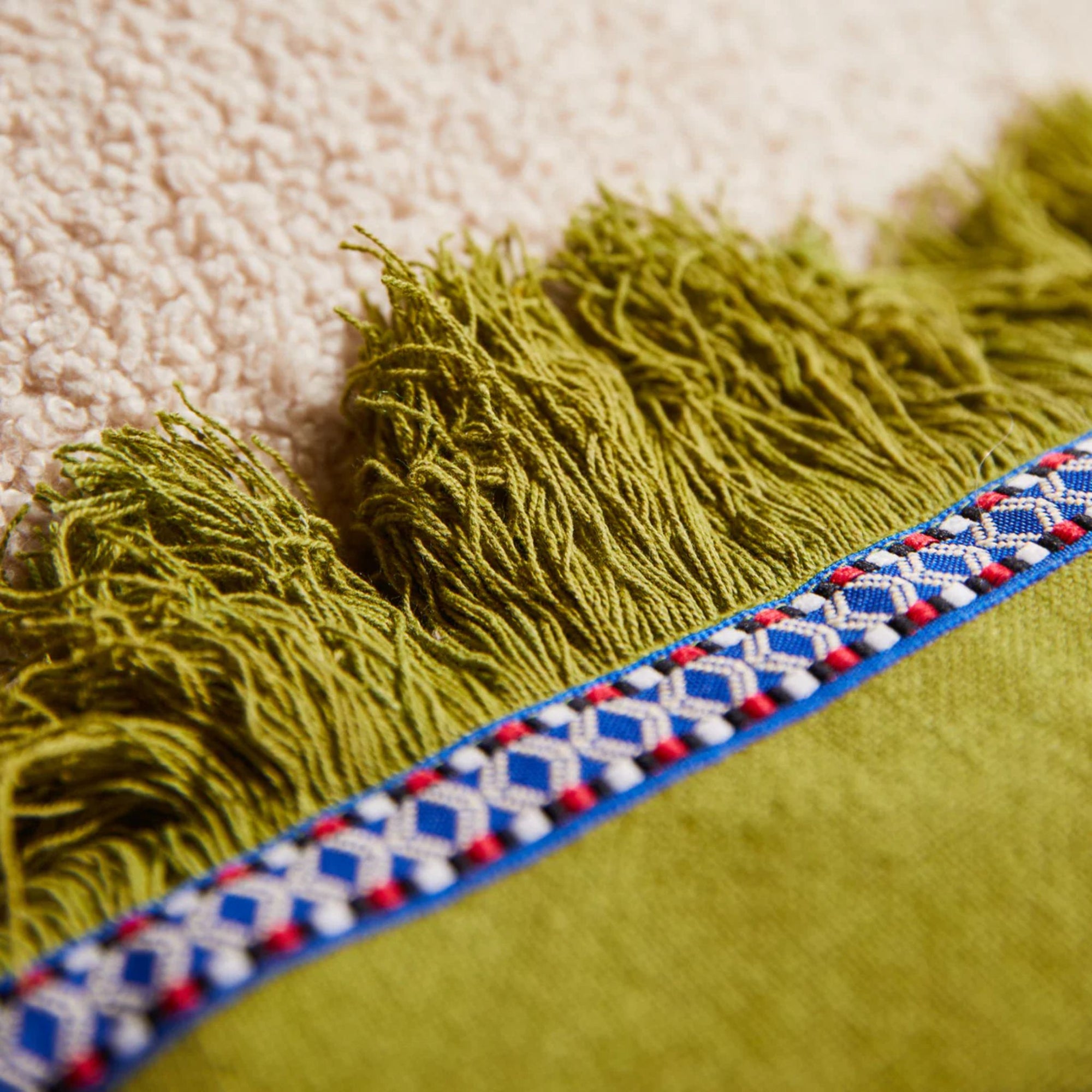 Vivi Applique Cushion Juniper