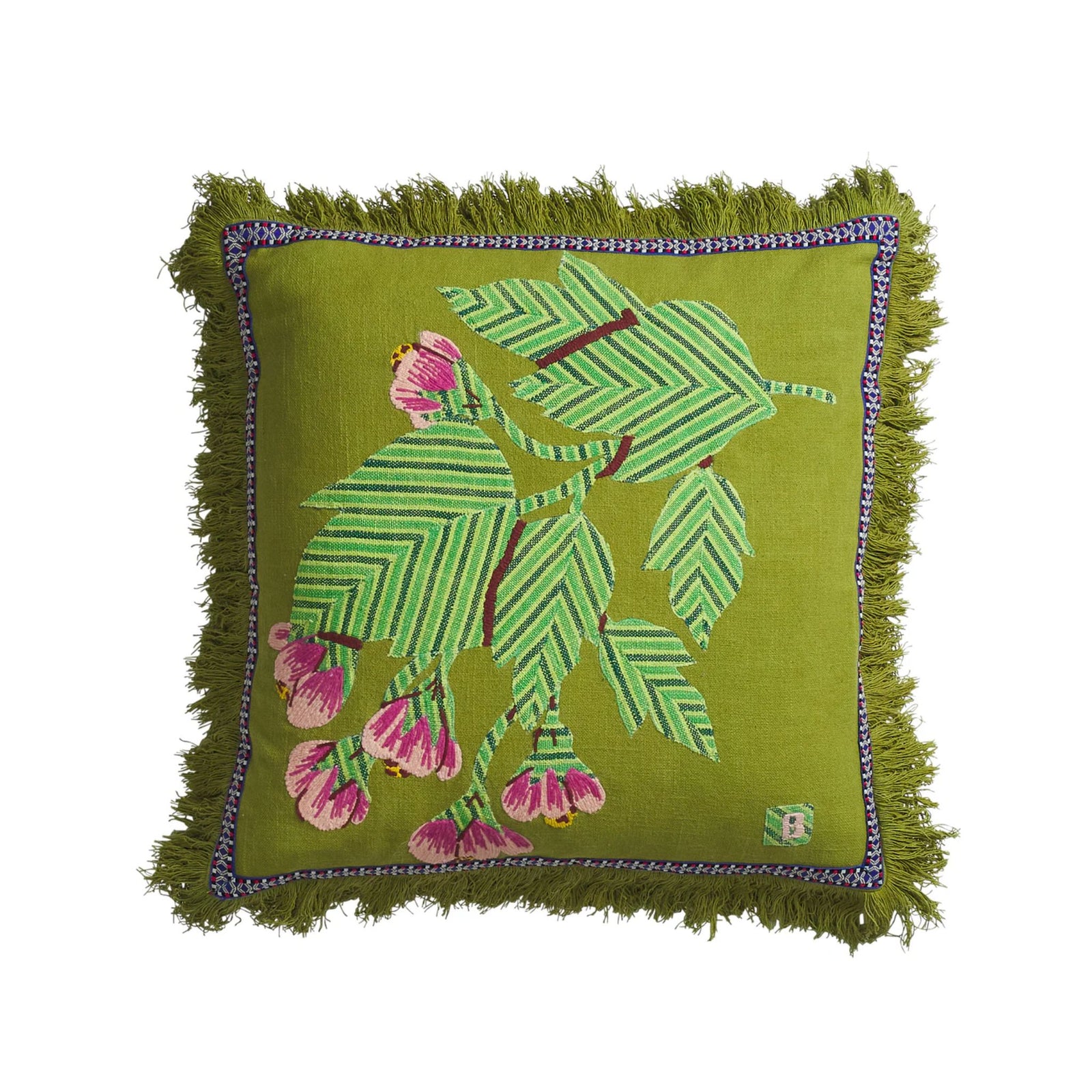 Vivi Applique Cushion Juniper