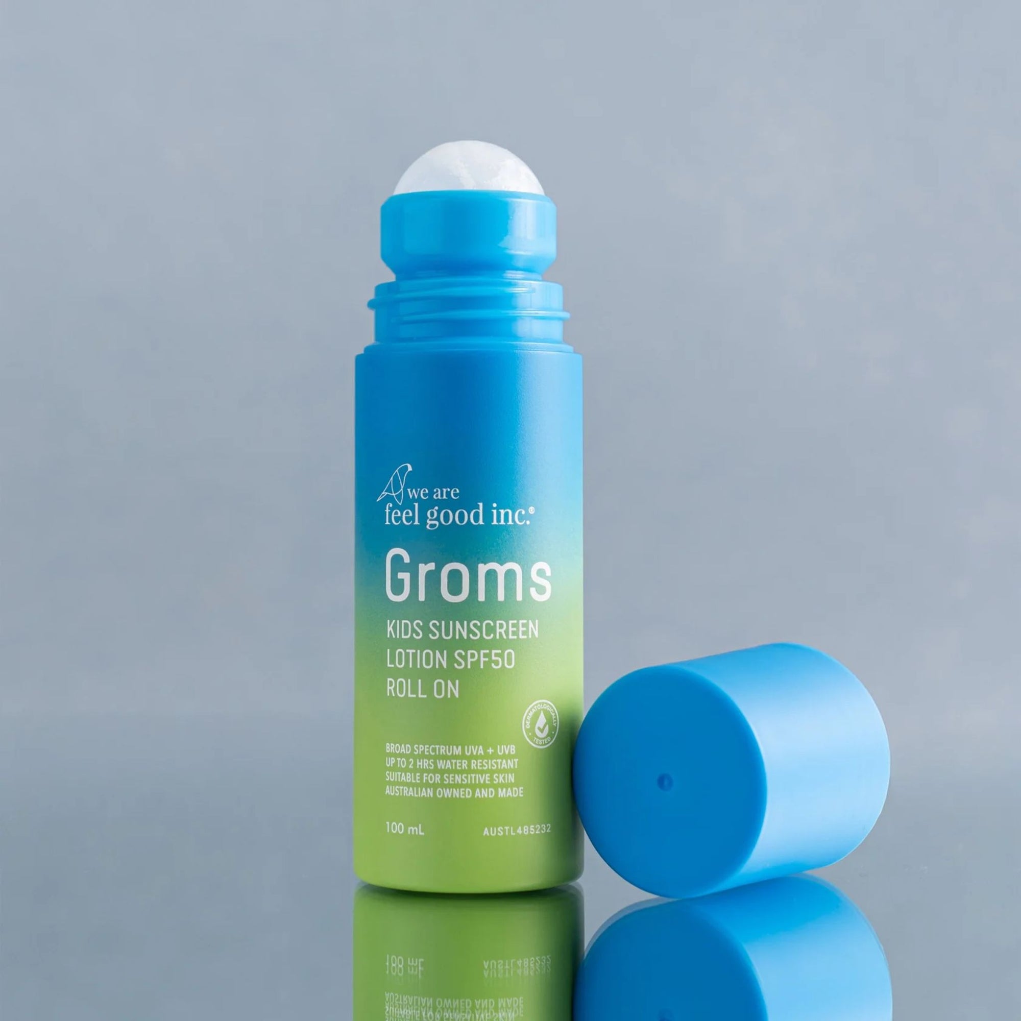 Groms Sunscreen Lotion SPF50+ Roll On