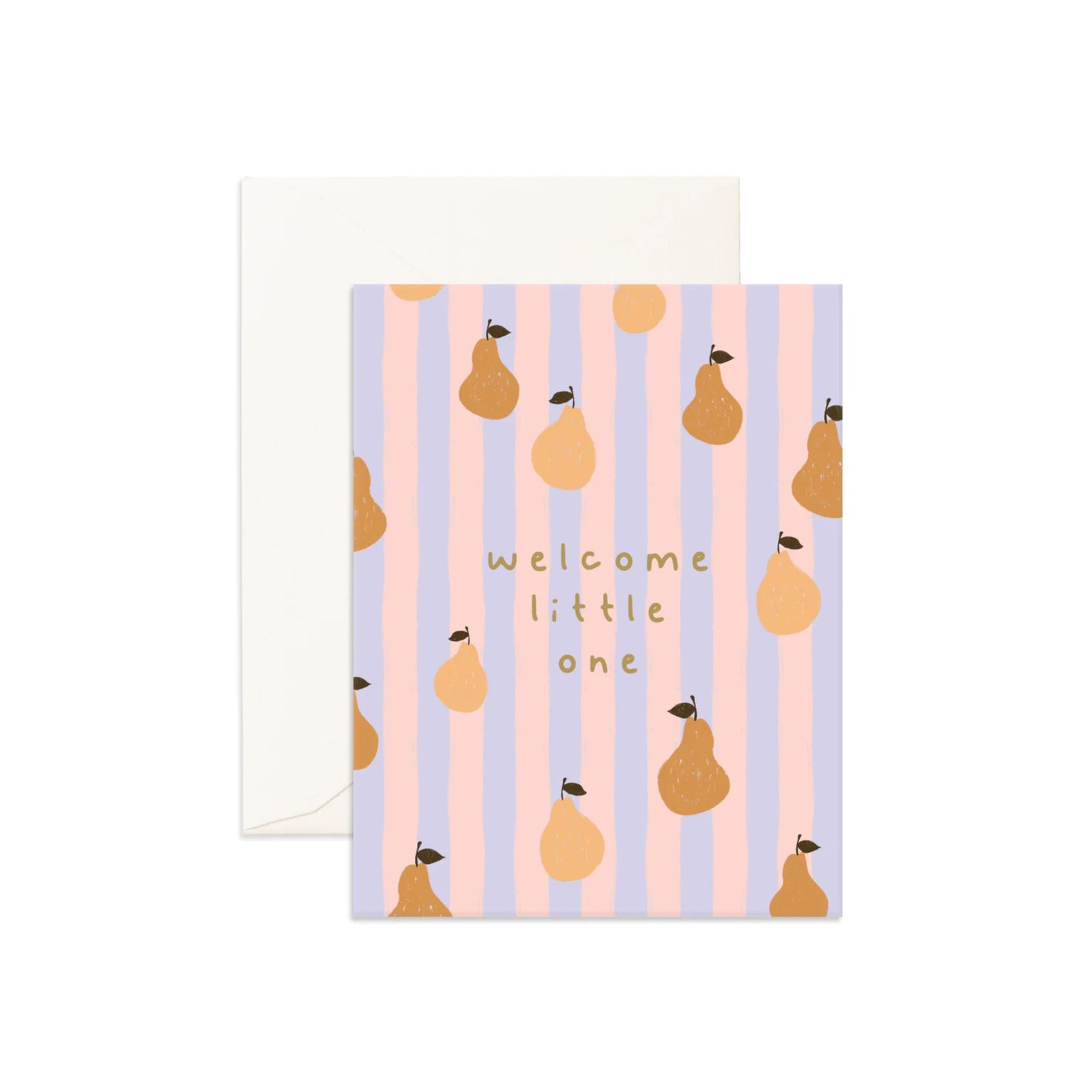 Greeting Card Welcome Little One Pears