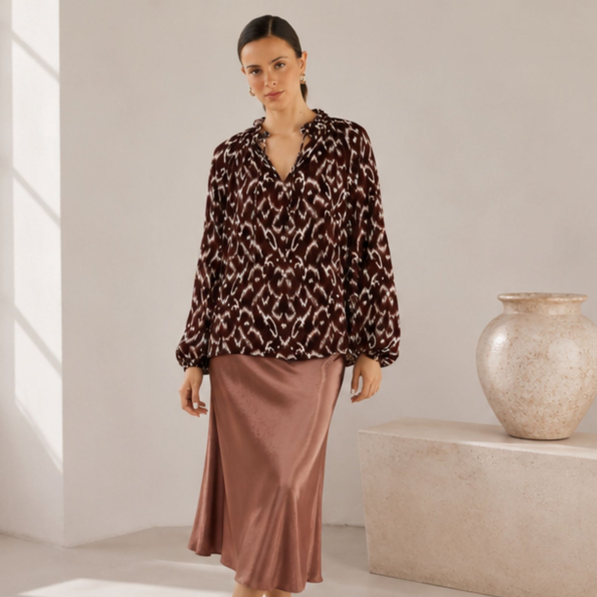 Willow Tie front Blouse