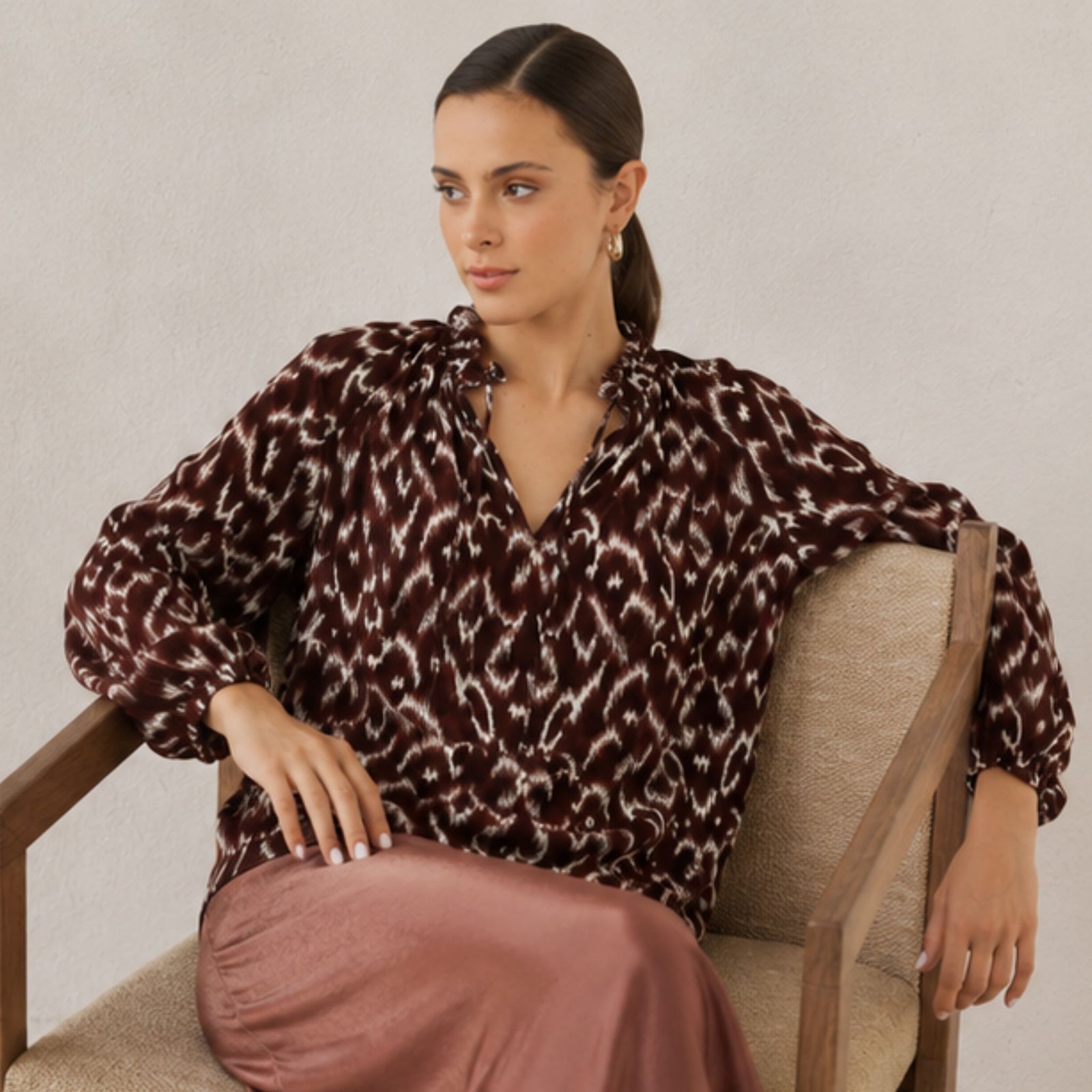 Willow Tie front Blouse