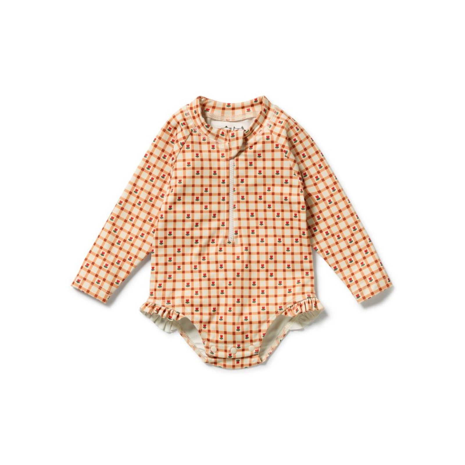 Checkerberry Long Sleeved Swimsuit