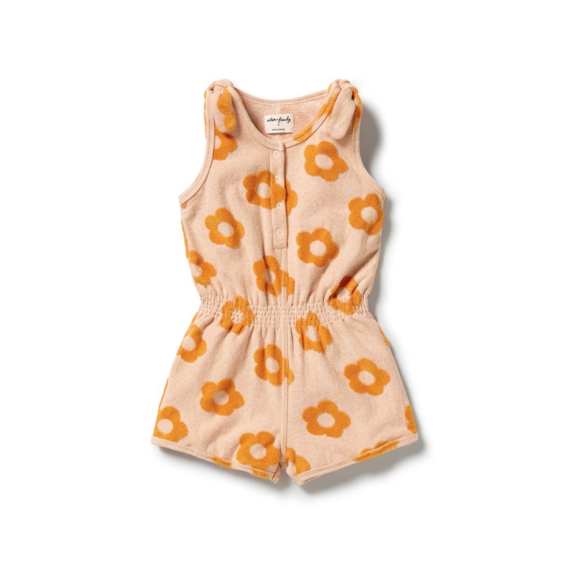 Daisy Glow Organic Terry Playsuit