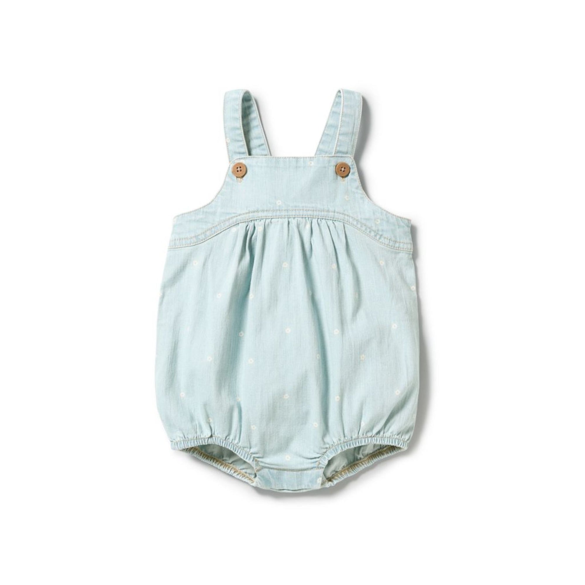 Ditsy Daisy Organic Denim Bodysuit