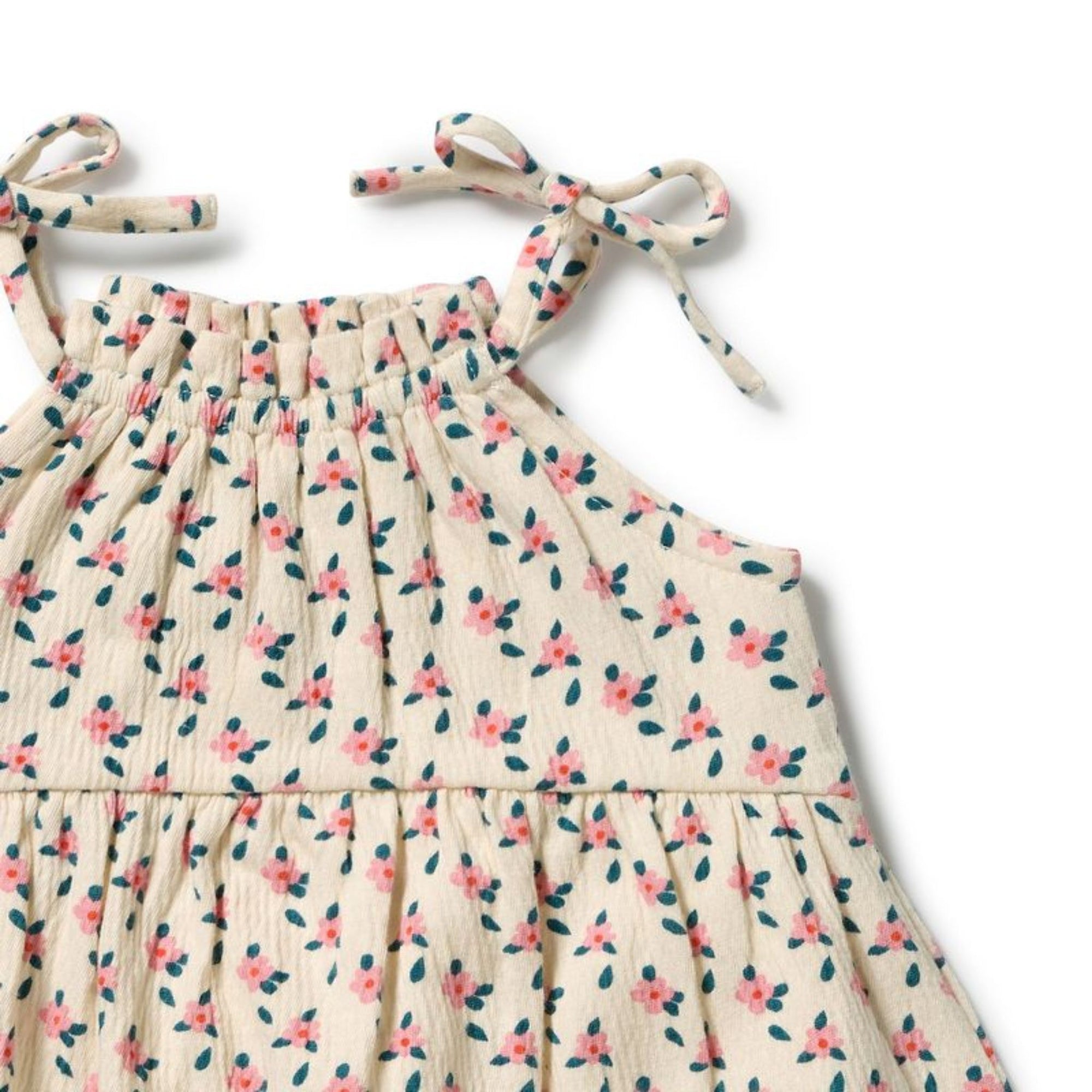 Little Blossom Organic Crinkle Ruffle Dress