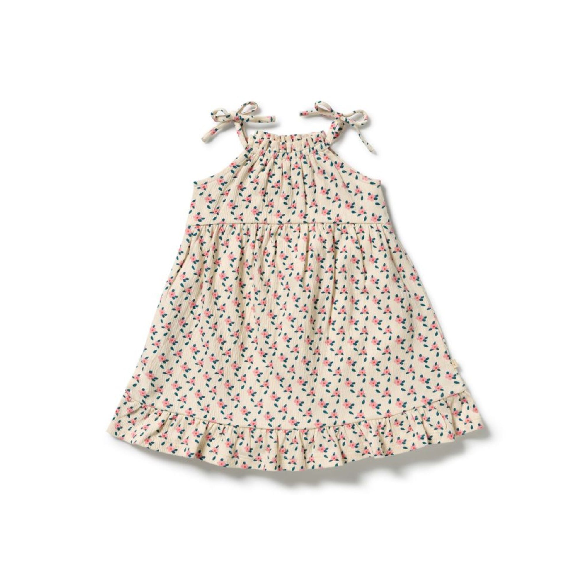 Little Blossom Organic Crinkle Ruffle Dress