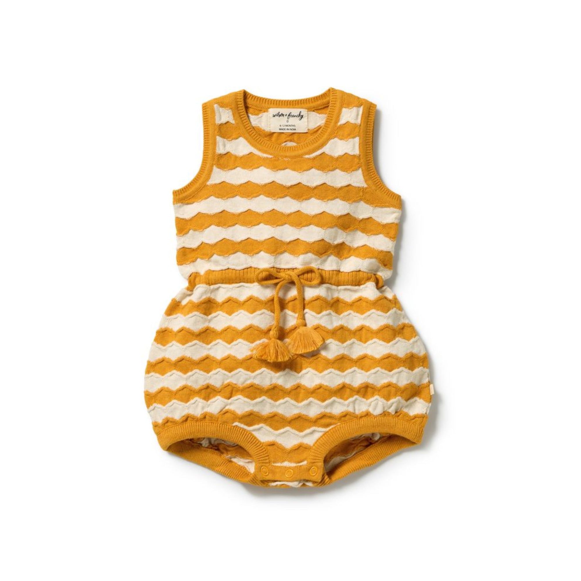 Marmalade Organic Knitted Chevron Bodysuit