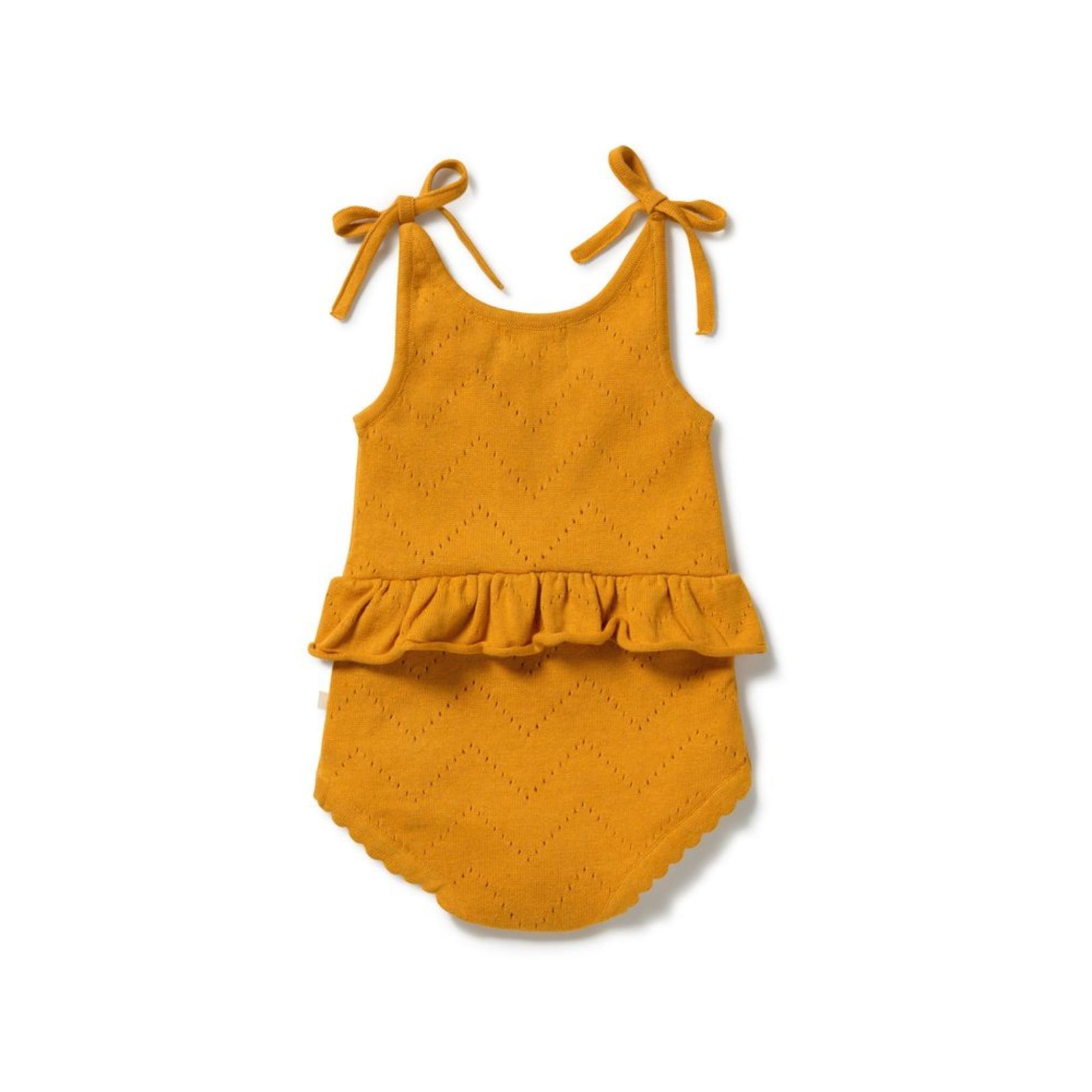 Marmalade Organic Knitted Pointelle Playsuit