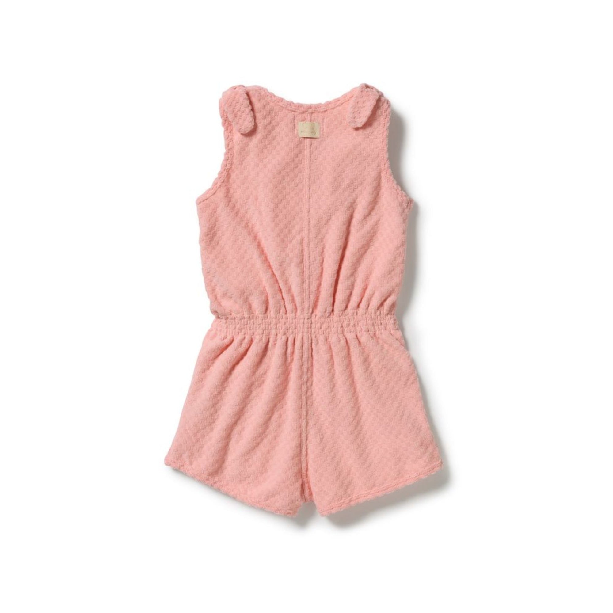 Petal Pink Organic Terry Playsuit