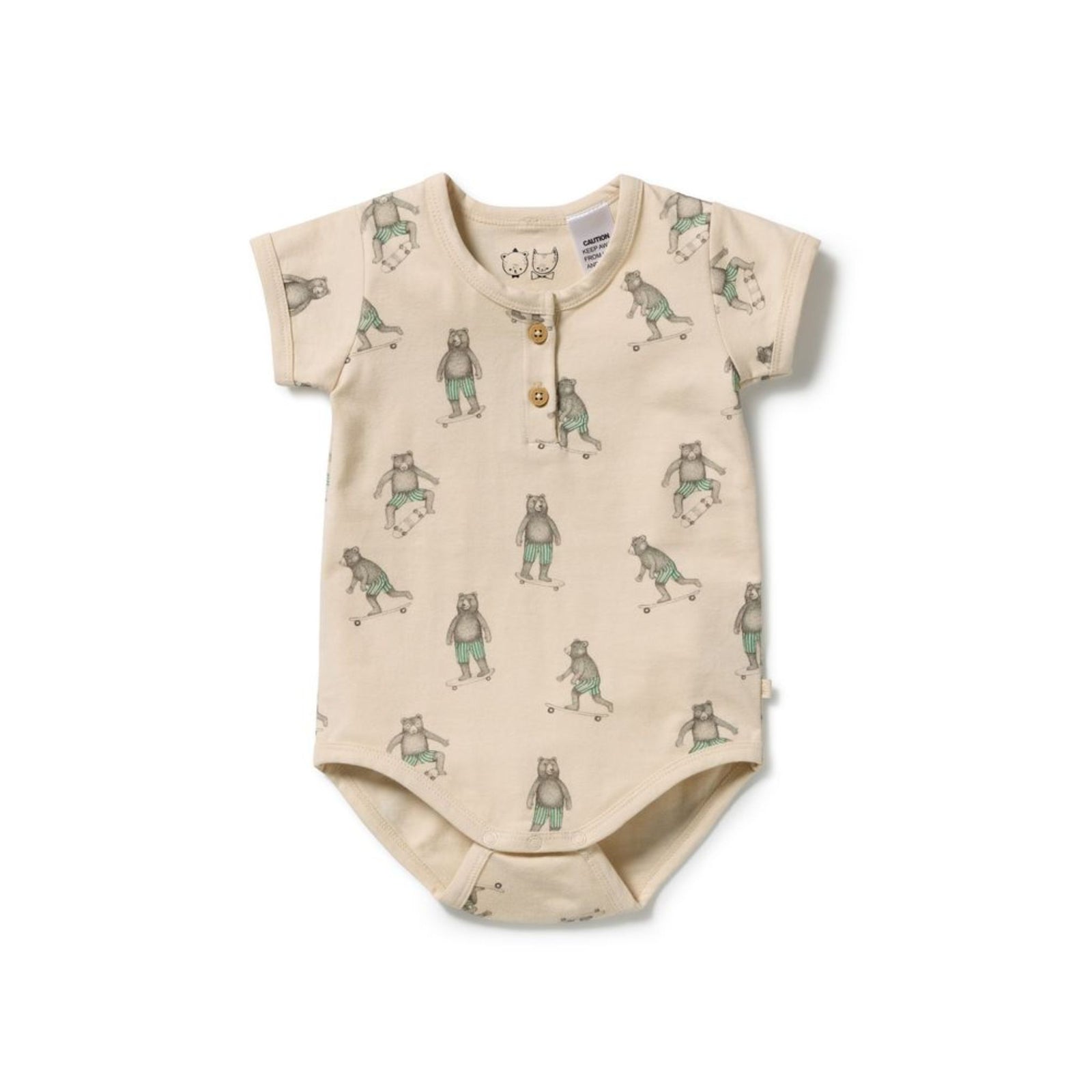 Skater Club Organic Henley Bodysuit