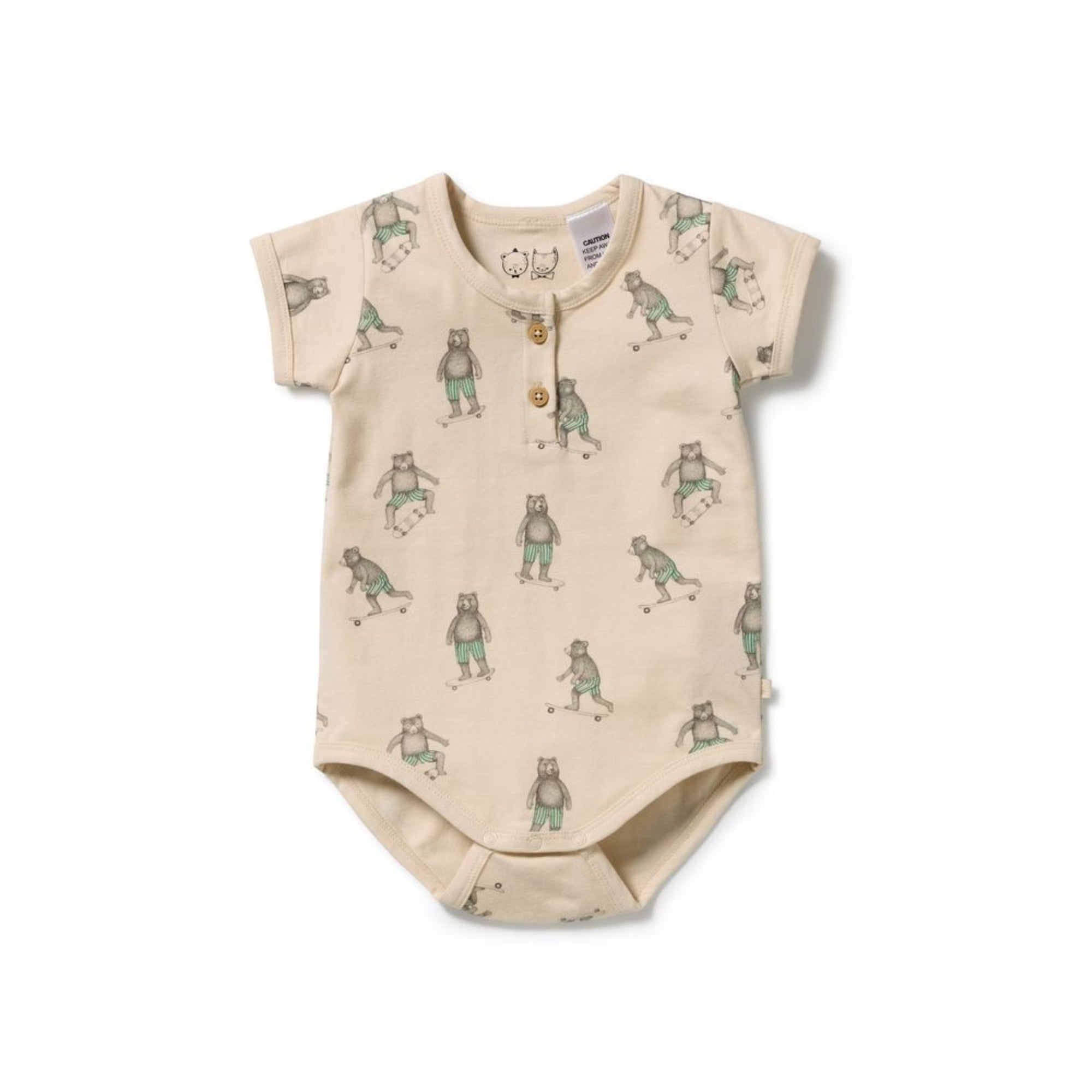 Skater Club Organic Henley Bodysuit
