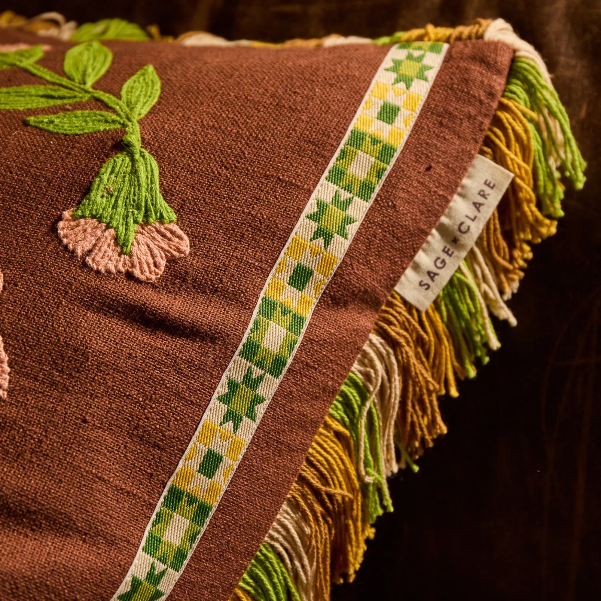 Winona Embroidered Cushion