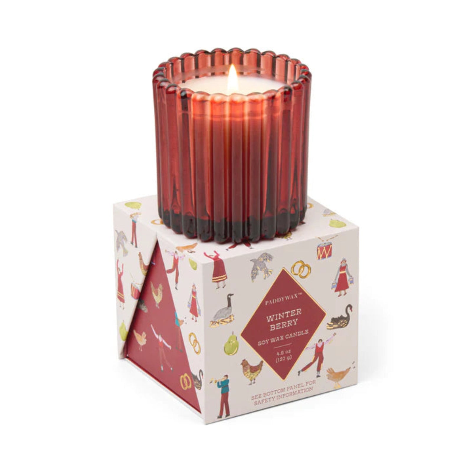 Christmas Glass Candle Winter Berry