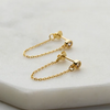 Crystal Chain Wrap Earrings