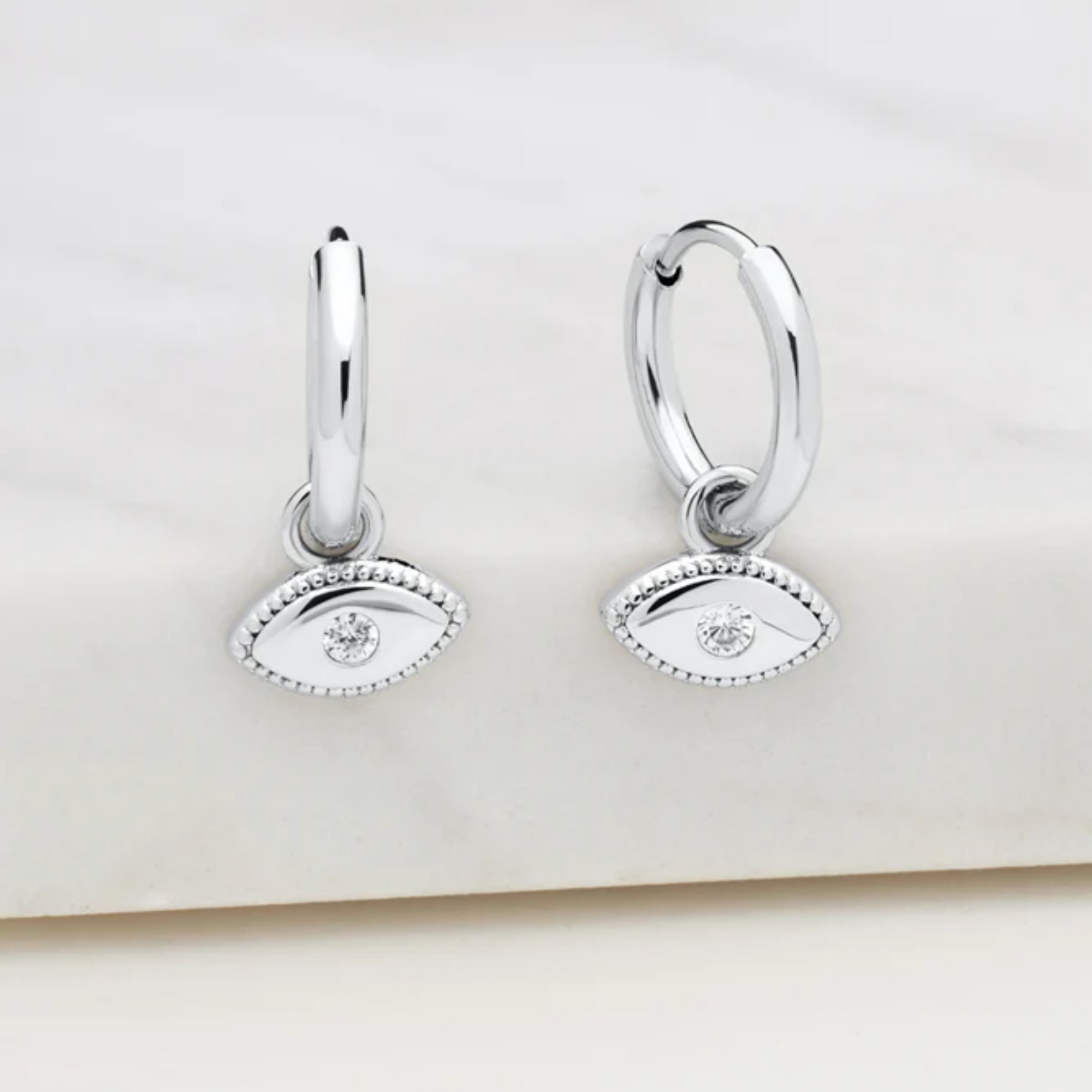Evil Eye Earring Silver